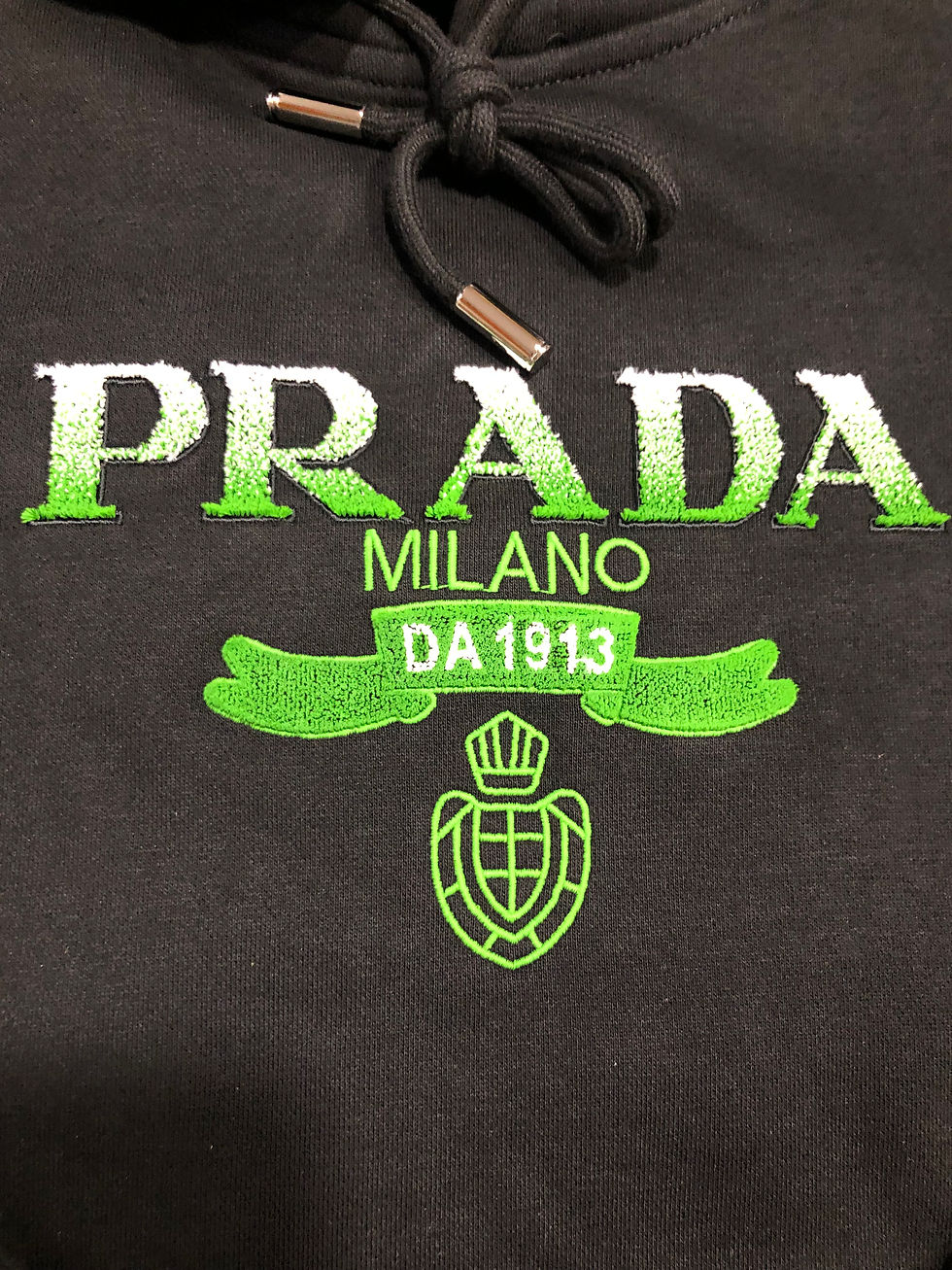 Thumbnail: Black Prada hoodie.           S,m,l. only