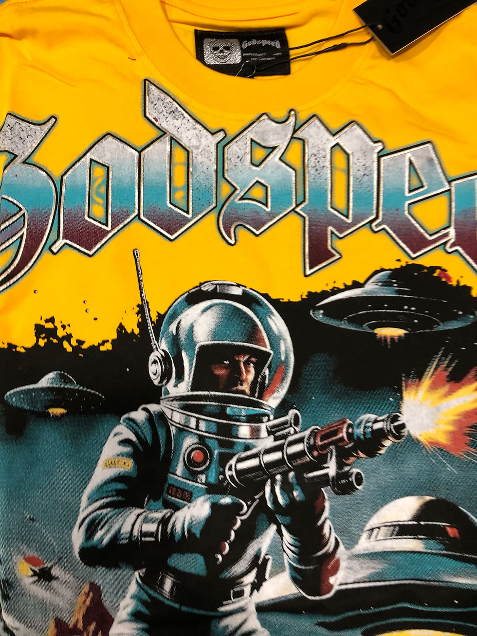 Thumbnail: Yellow Godspeed tee.