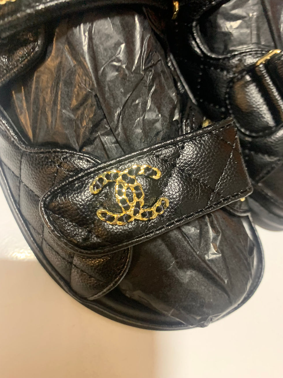 Thumbnail: Black  Chanel dad sandals.          ,39,  only