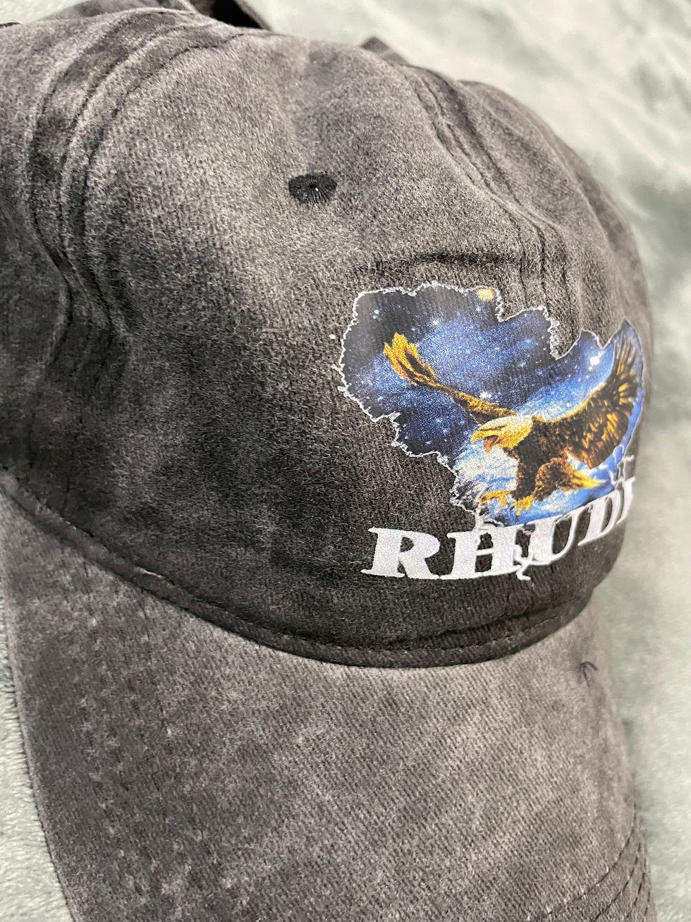 Thumbnail: Faded black Rhude hat