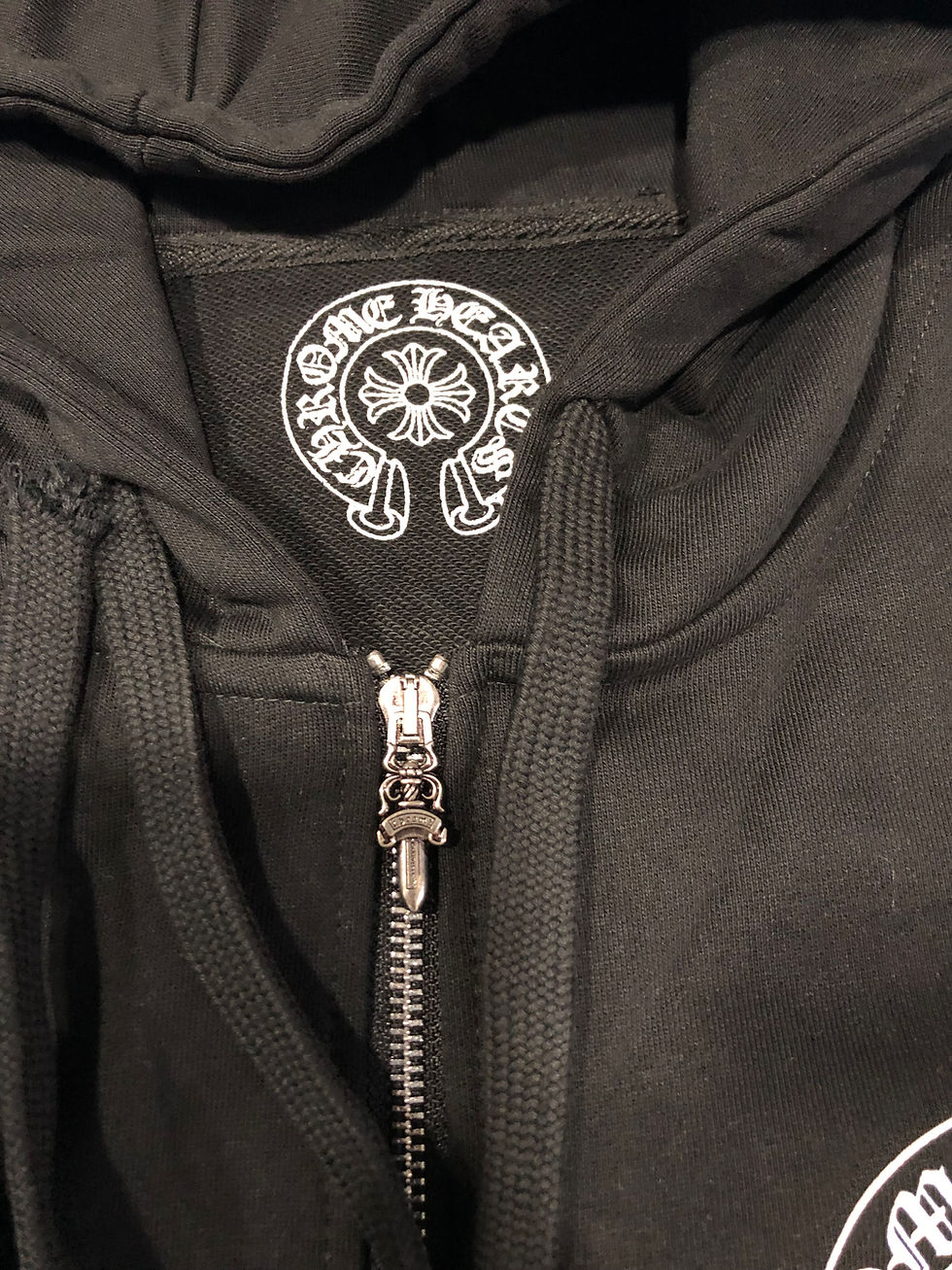 Thumbnail: Black Chrome Hearts zip up Los Angeles