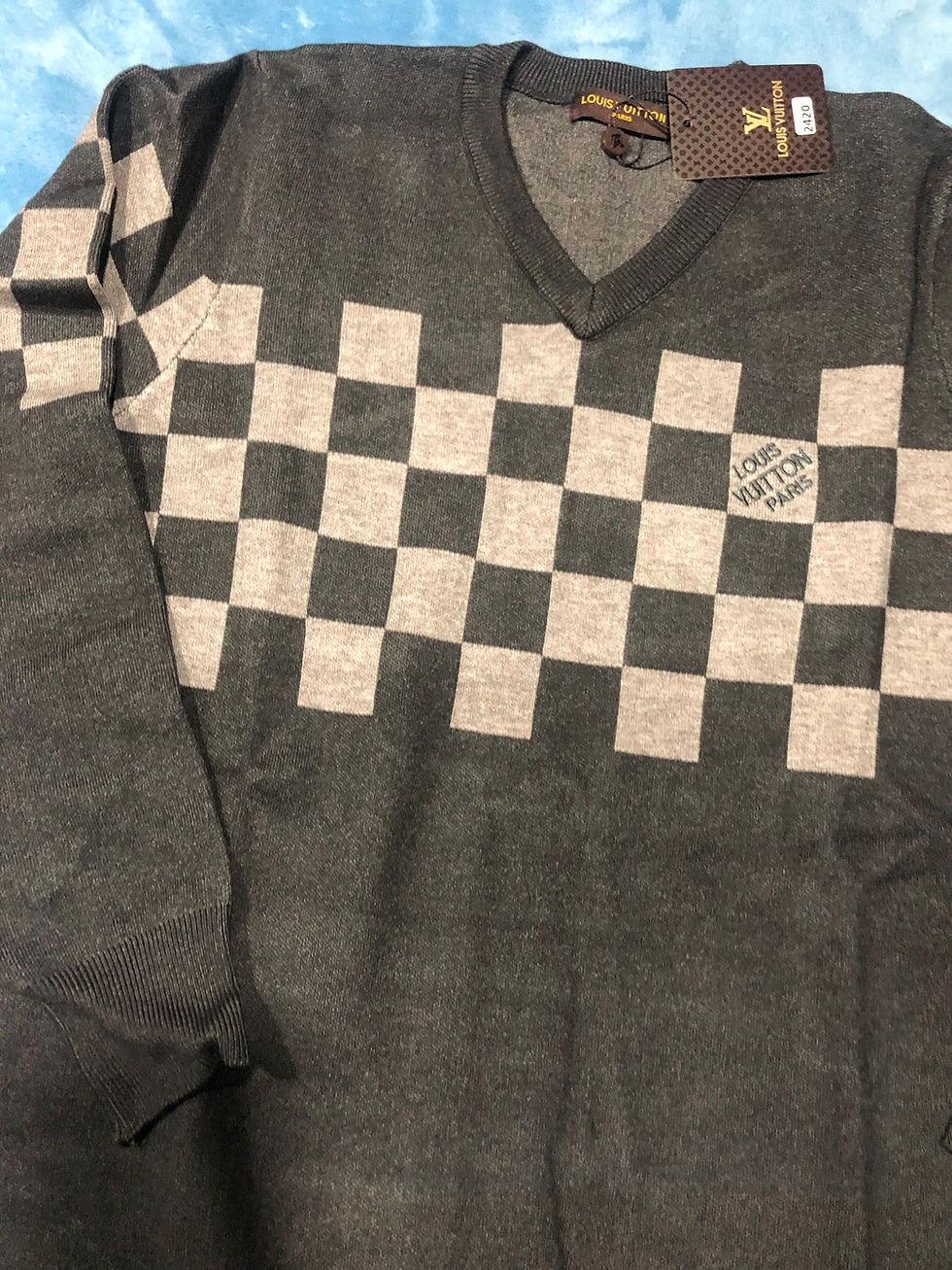 Thumbnail: CHECKERED GREY LV SWEATER