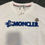 Thumbnail: White, raised letter Moncler tee.     s,m,l,xl,