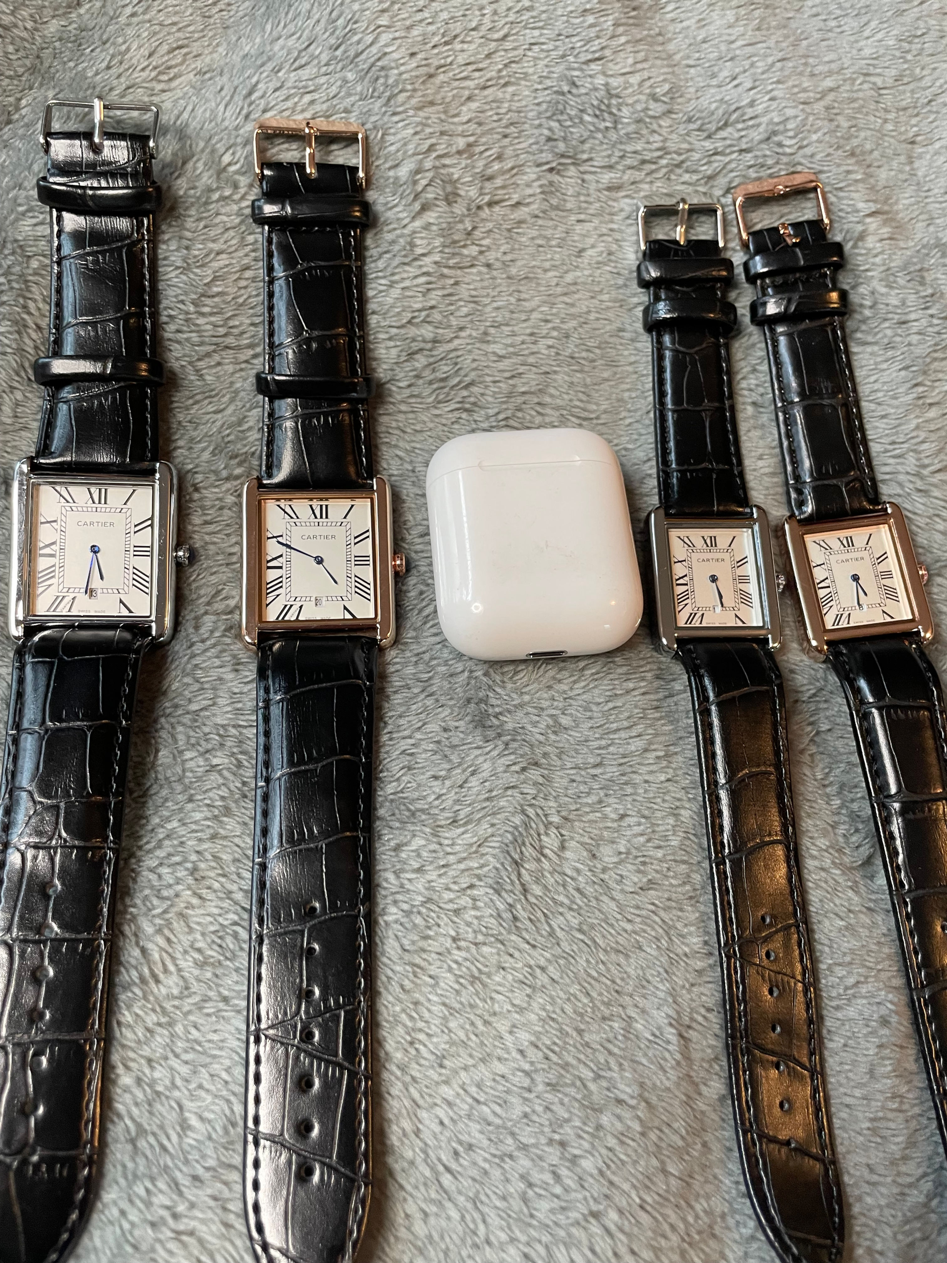 Cartier Tank.   gold or silver