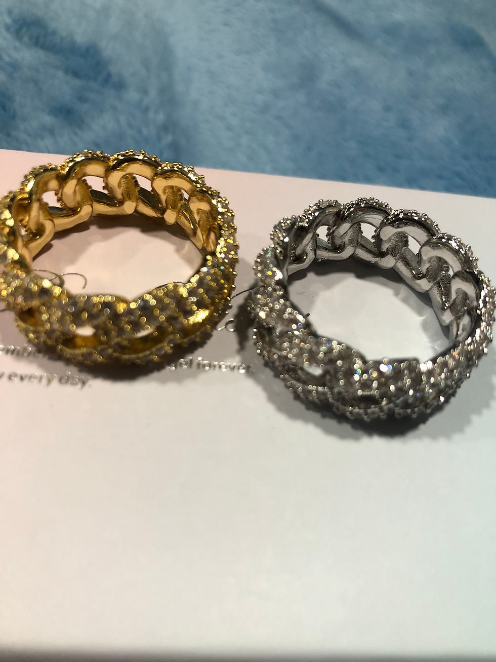 Thumbnail: Moissanite rings.size 11 only