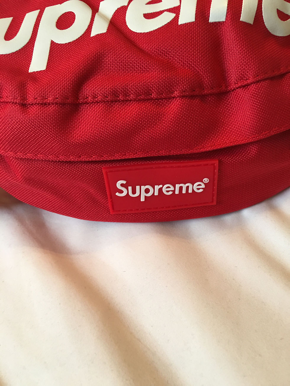 Thumbnail: Supreme  bags, Red, Black, camo, bart simpson