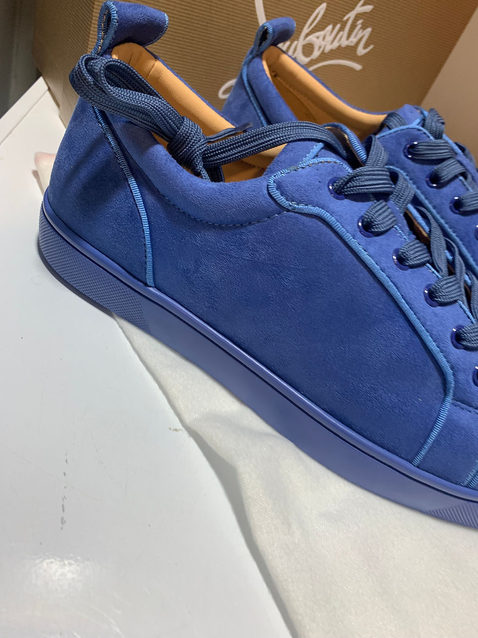 Thumbnail: Black or blue Louboutin.             45,46