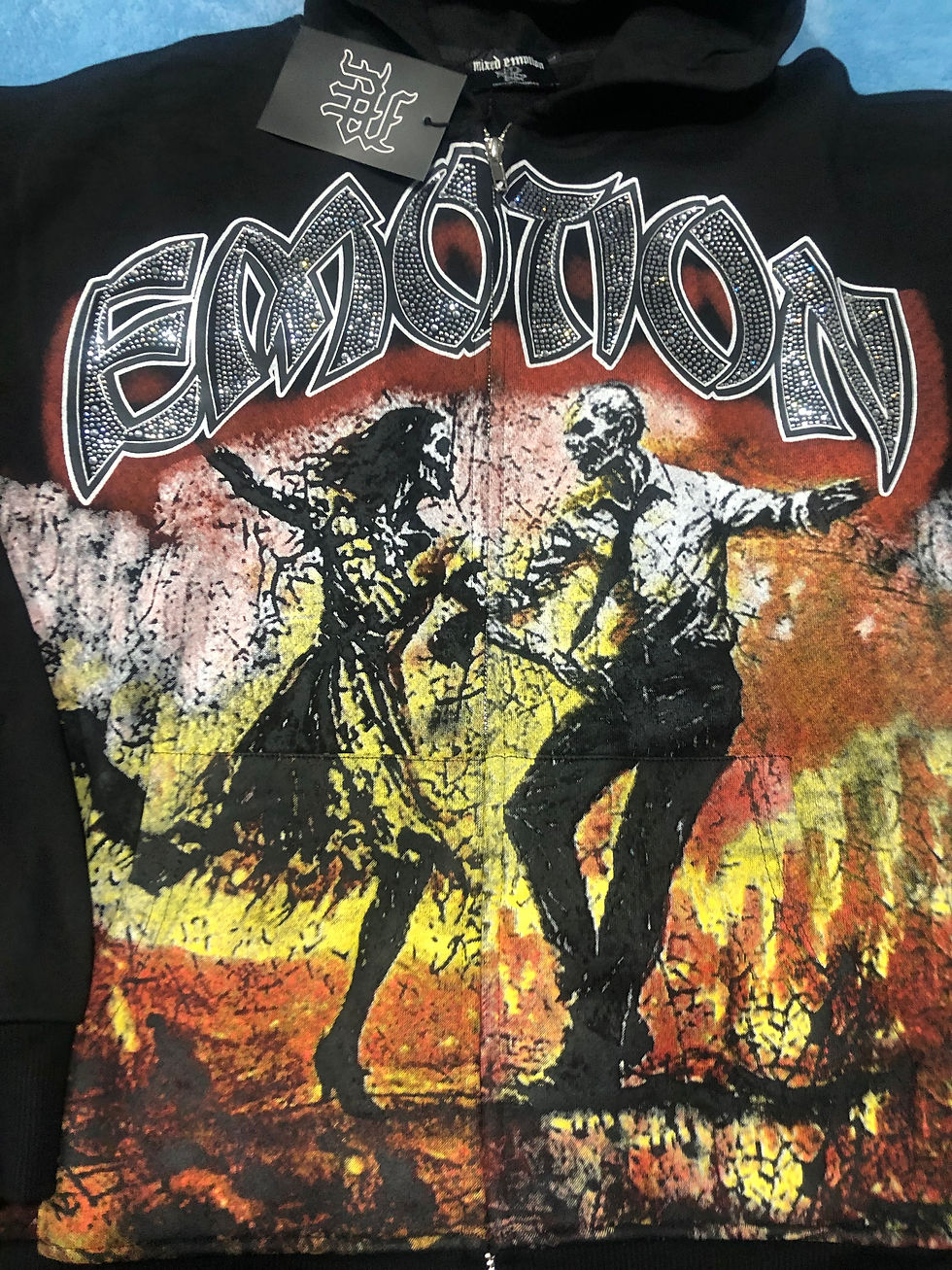 Thumbnail: Dancing Mixed Emotions hoodie   very limited