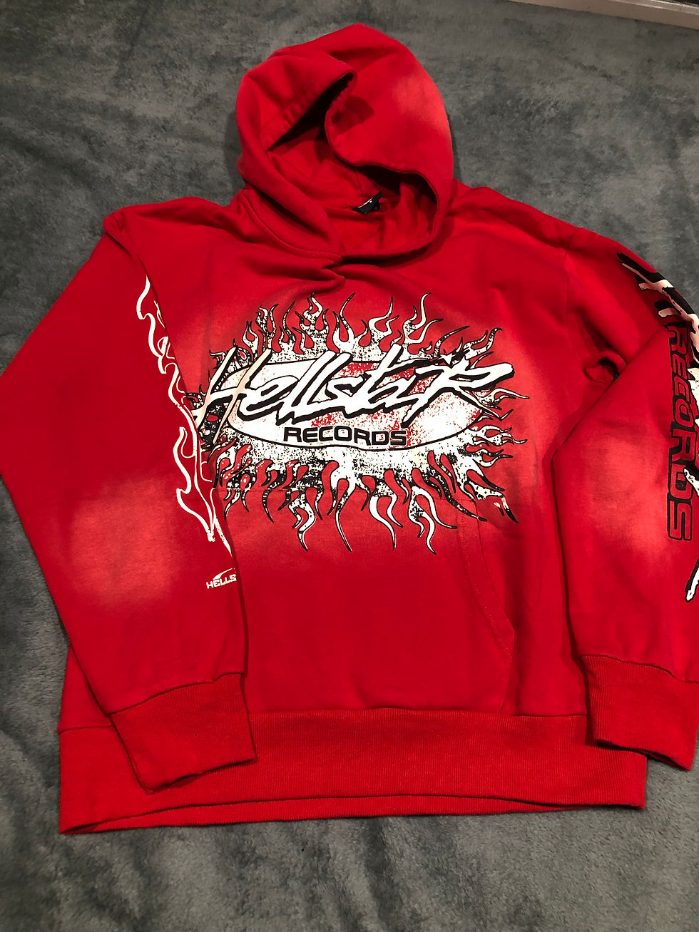 Thumbnail: Red Hellstar sweatsuit.      set only in small, large