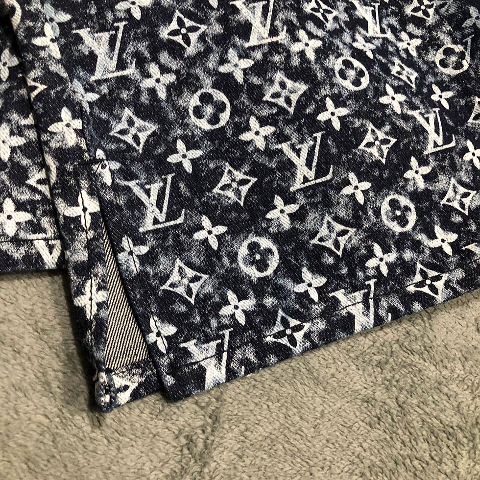 Thumbnail: LV denim set,    xl only, runs true to size