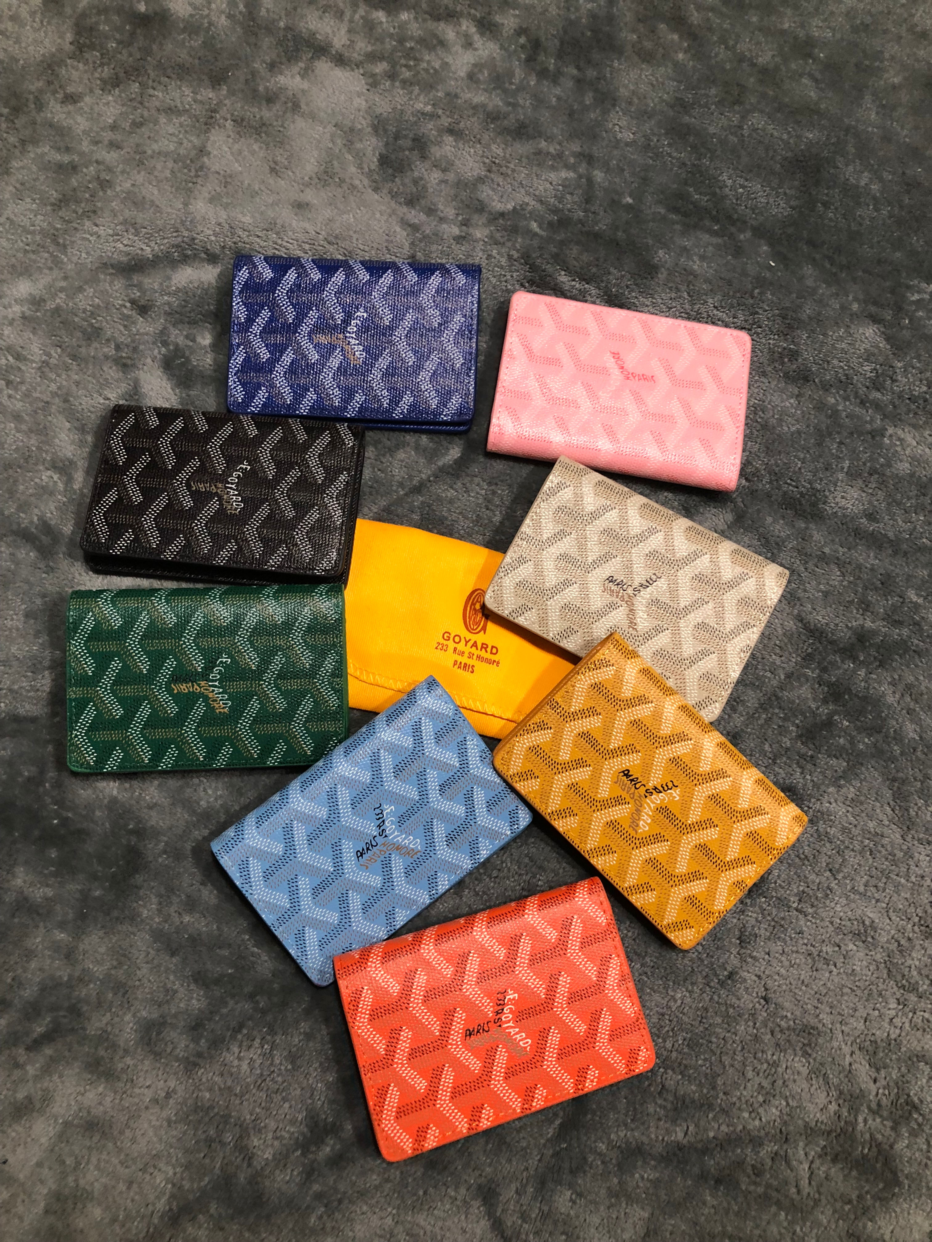 Goyard, mini wallet.       pick one