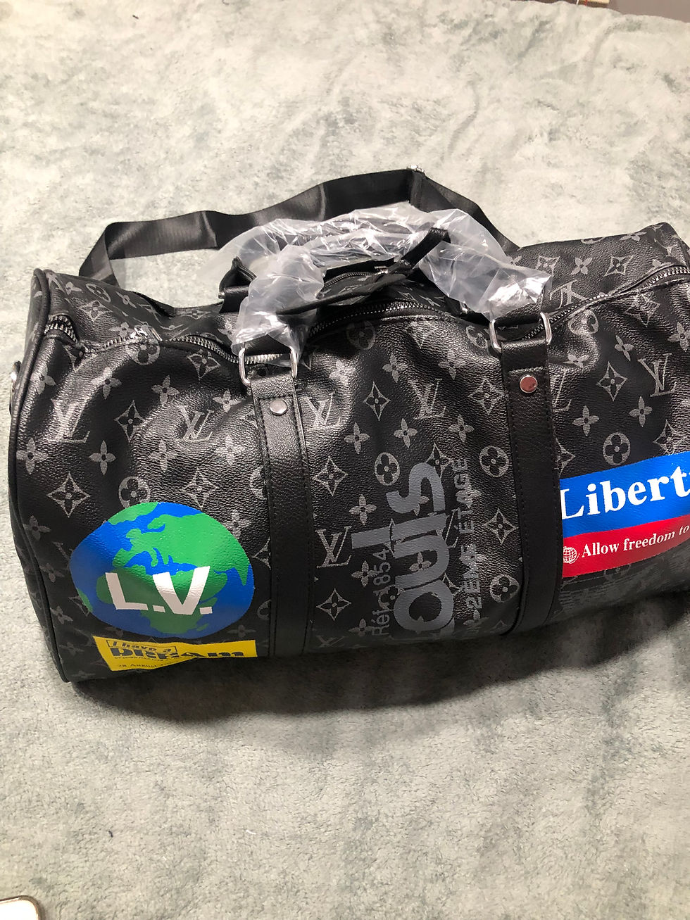 Thumbnail: black duffel bag