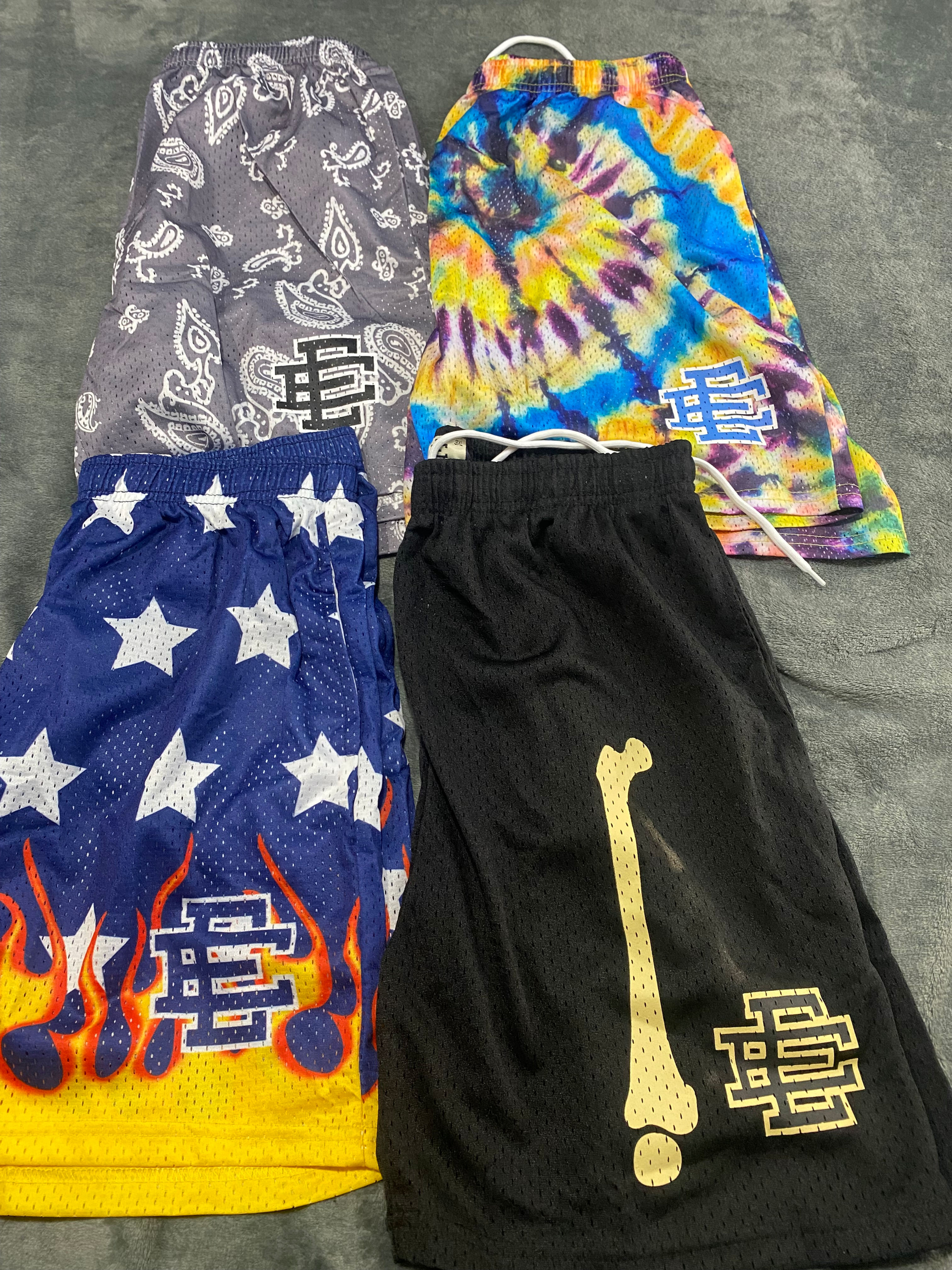 EE Shorts.        m,l,xl, only