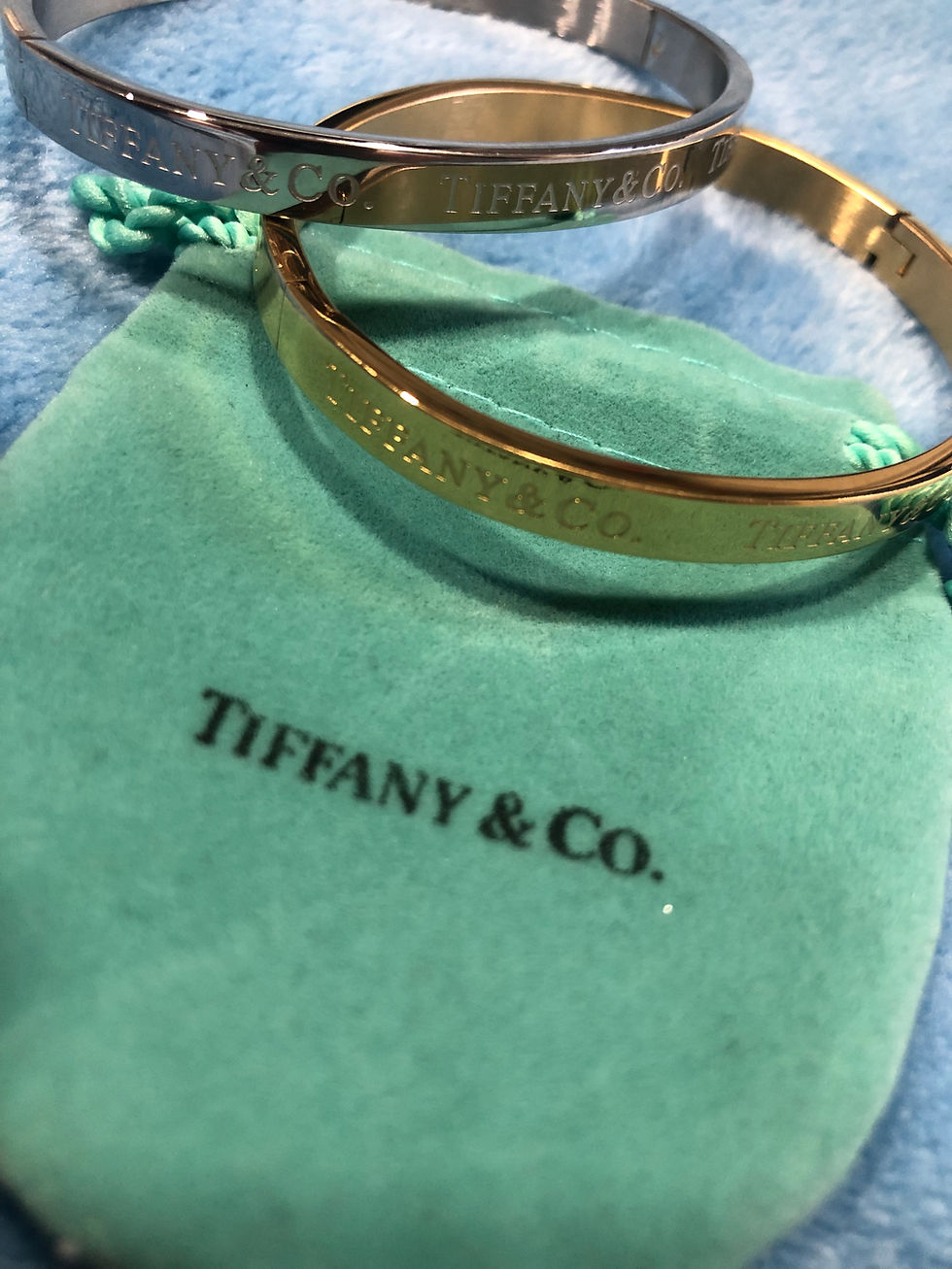 Thumbnail: Gold of silver Tiffany bracelet.