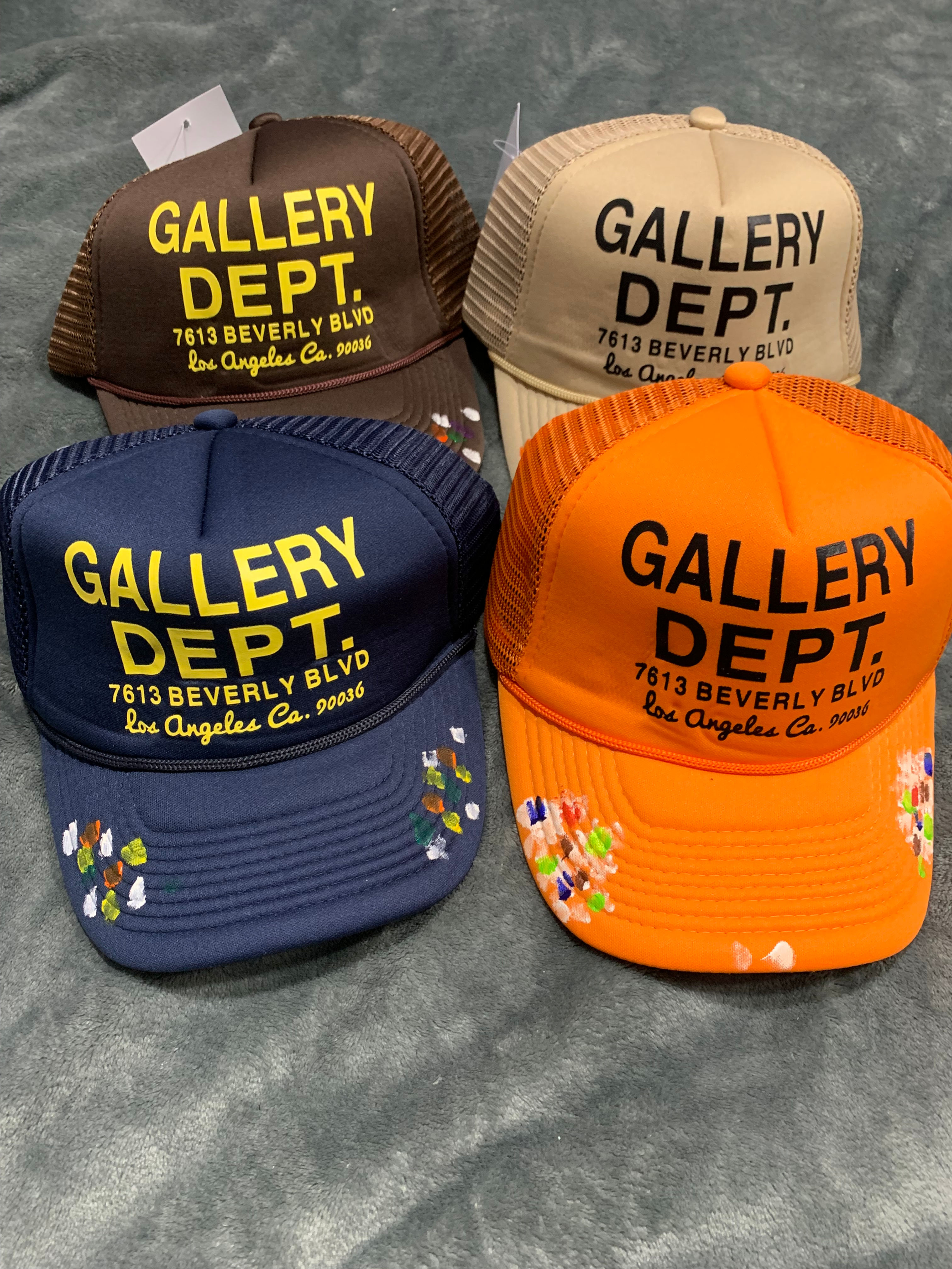 Gallery Dept hats painted