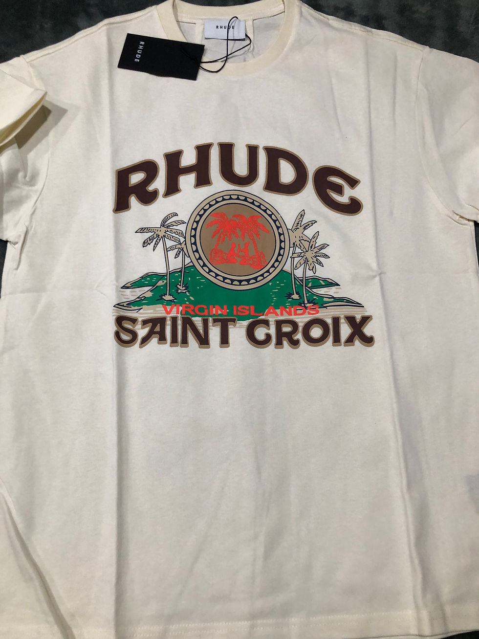 Thumbnail: Rhude Saint Croix.  tee.  s,m, only left