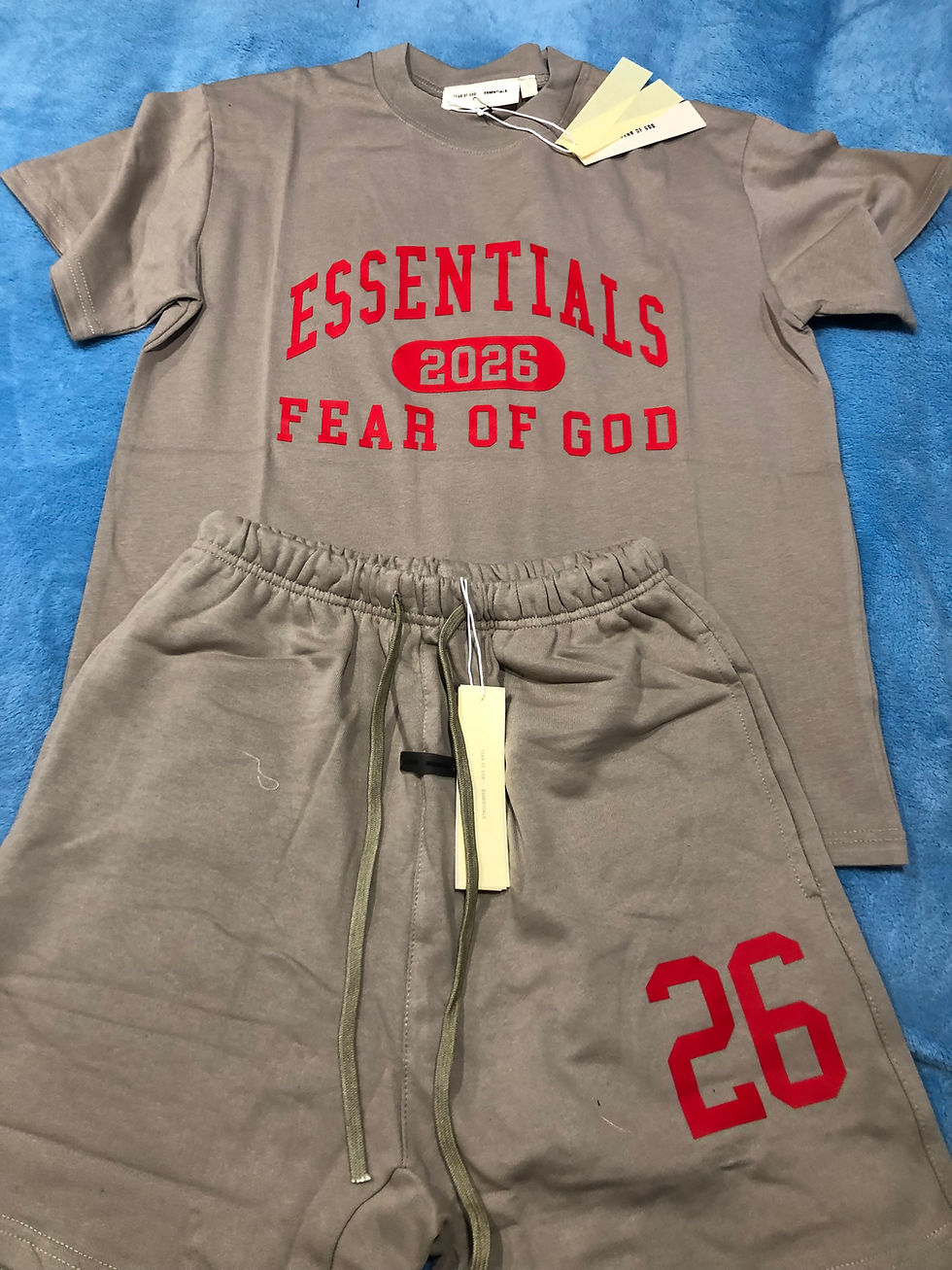 Thumbnail: Tan Essentials short sets. very limited