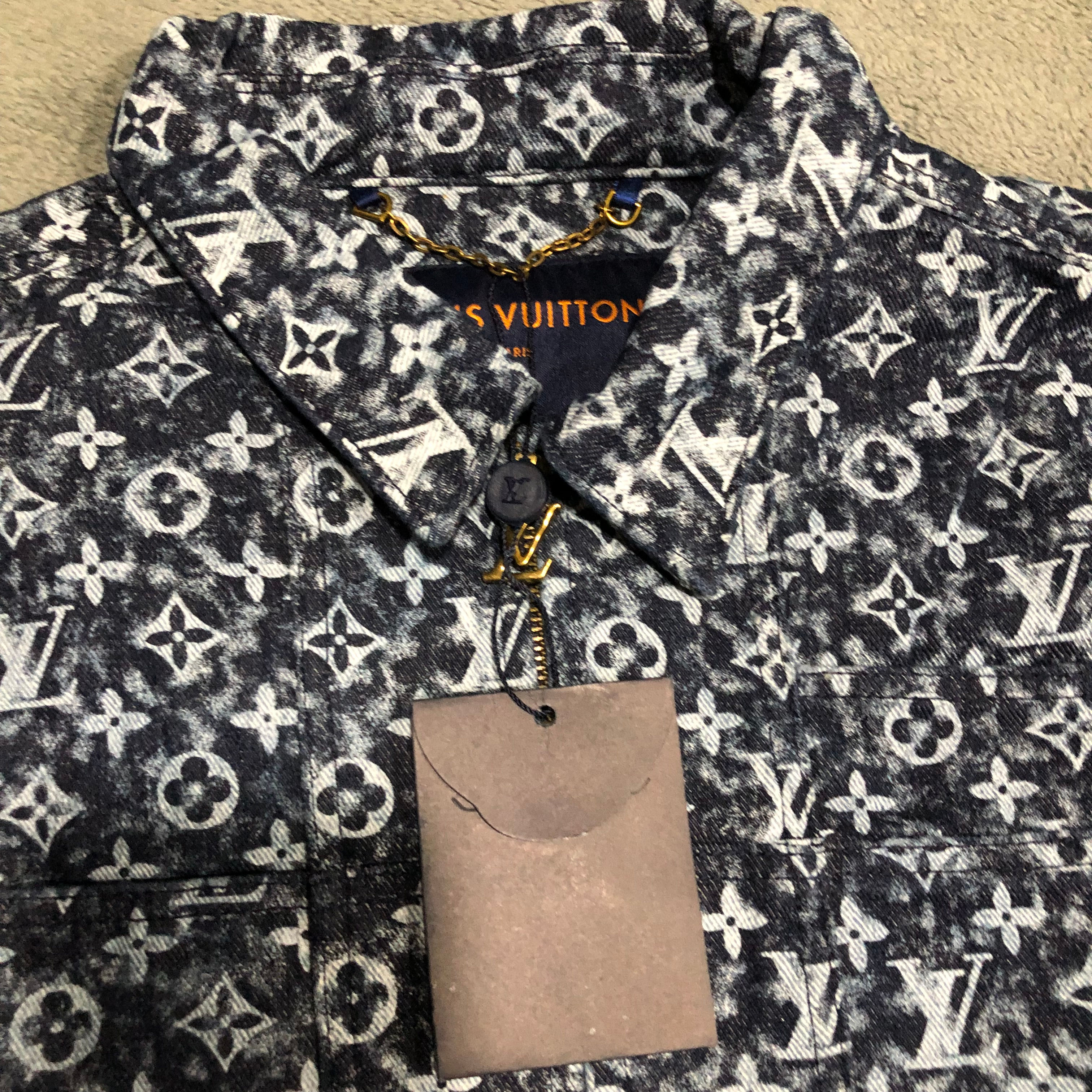 LV denim set,    xl only, runs true to size