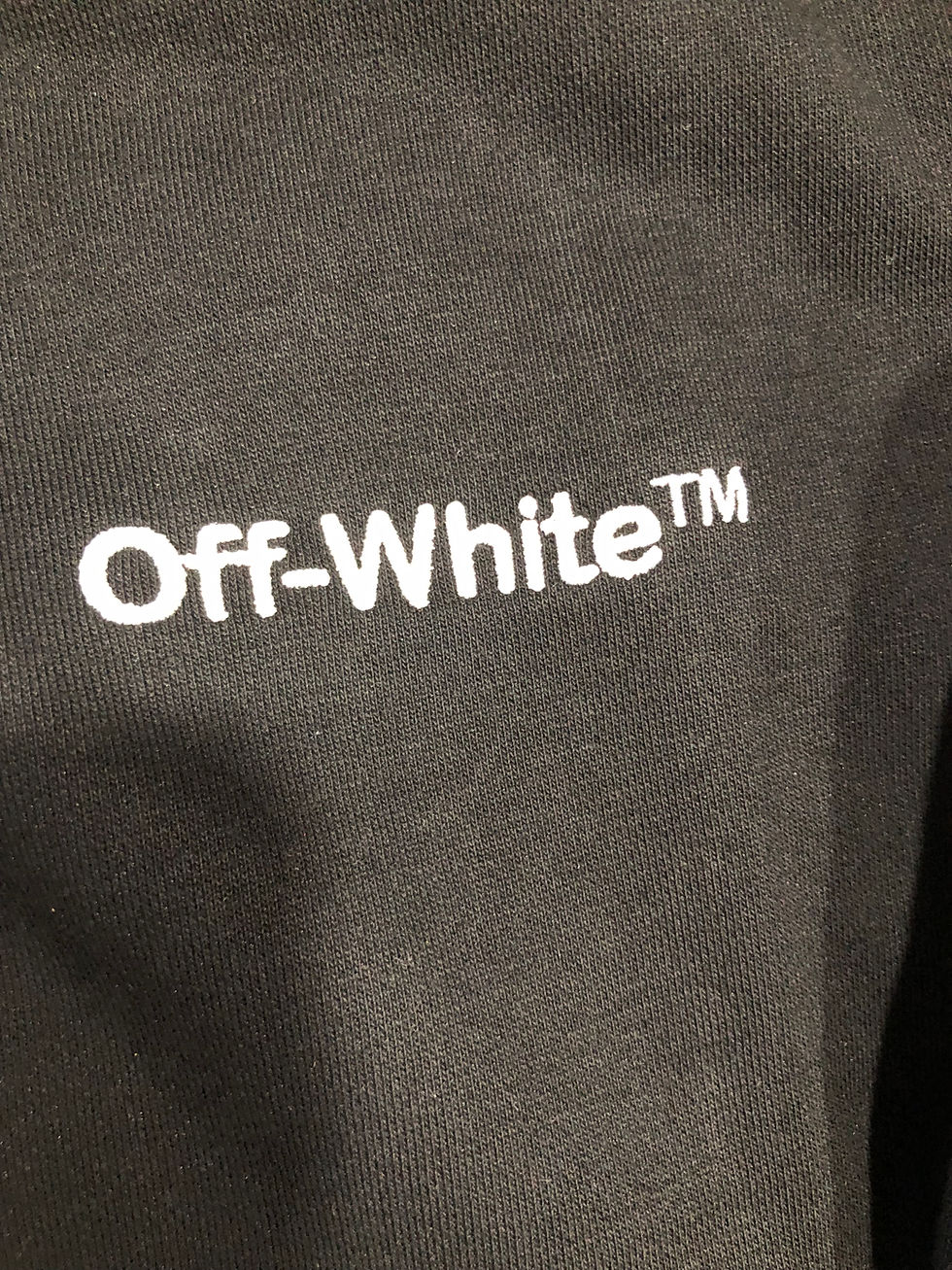 Thumbnail: off white hoodie. black or grey.  check for size and color