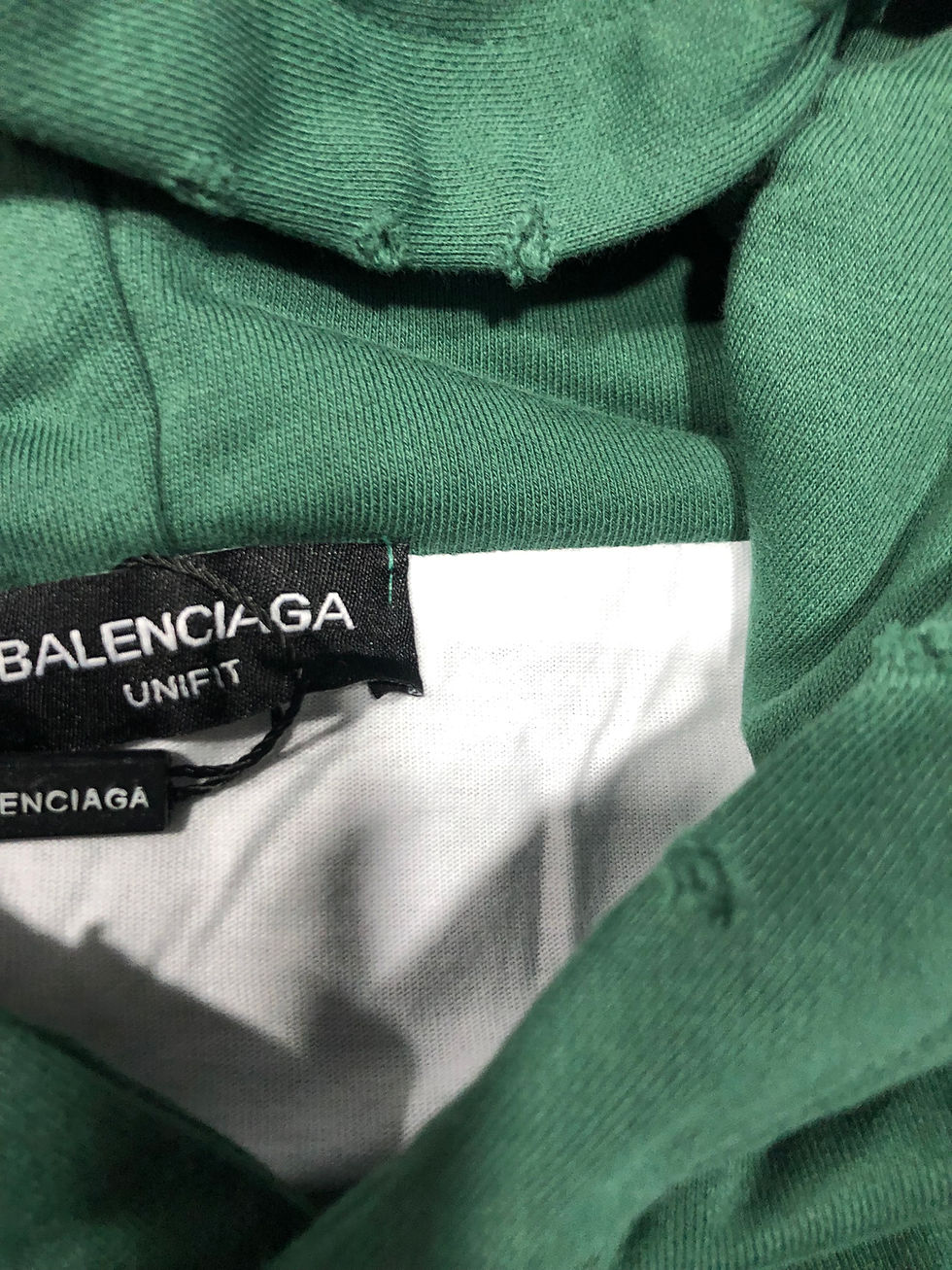 Thumbnail: Green Balenciaga hoodie.    large  only