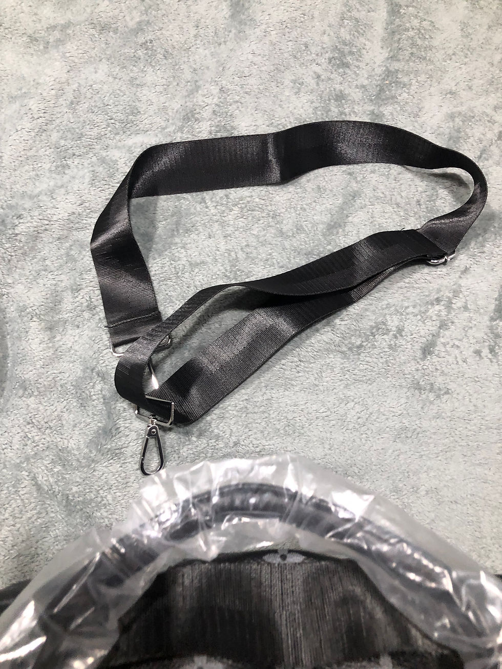 Thumbnail: black duffel bag