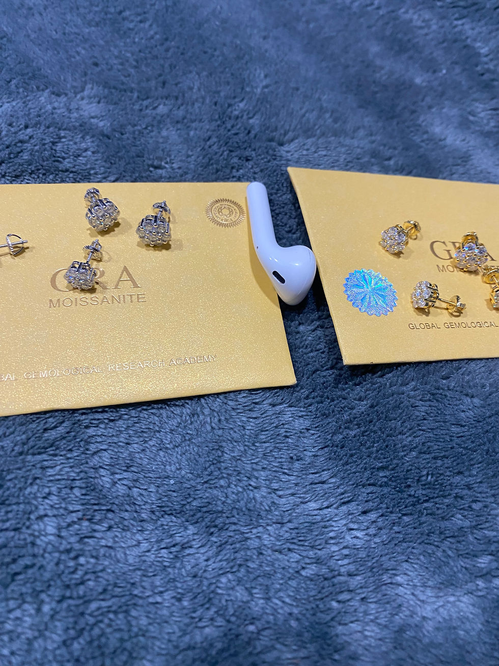 Thumbnail: Moisanite round clusters.  6mm,7.2mm,9mm,