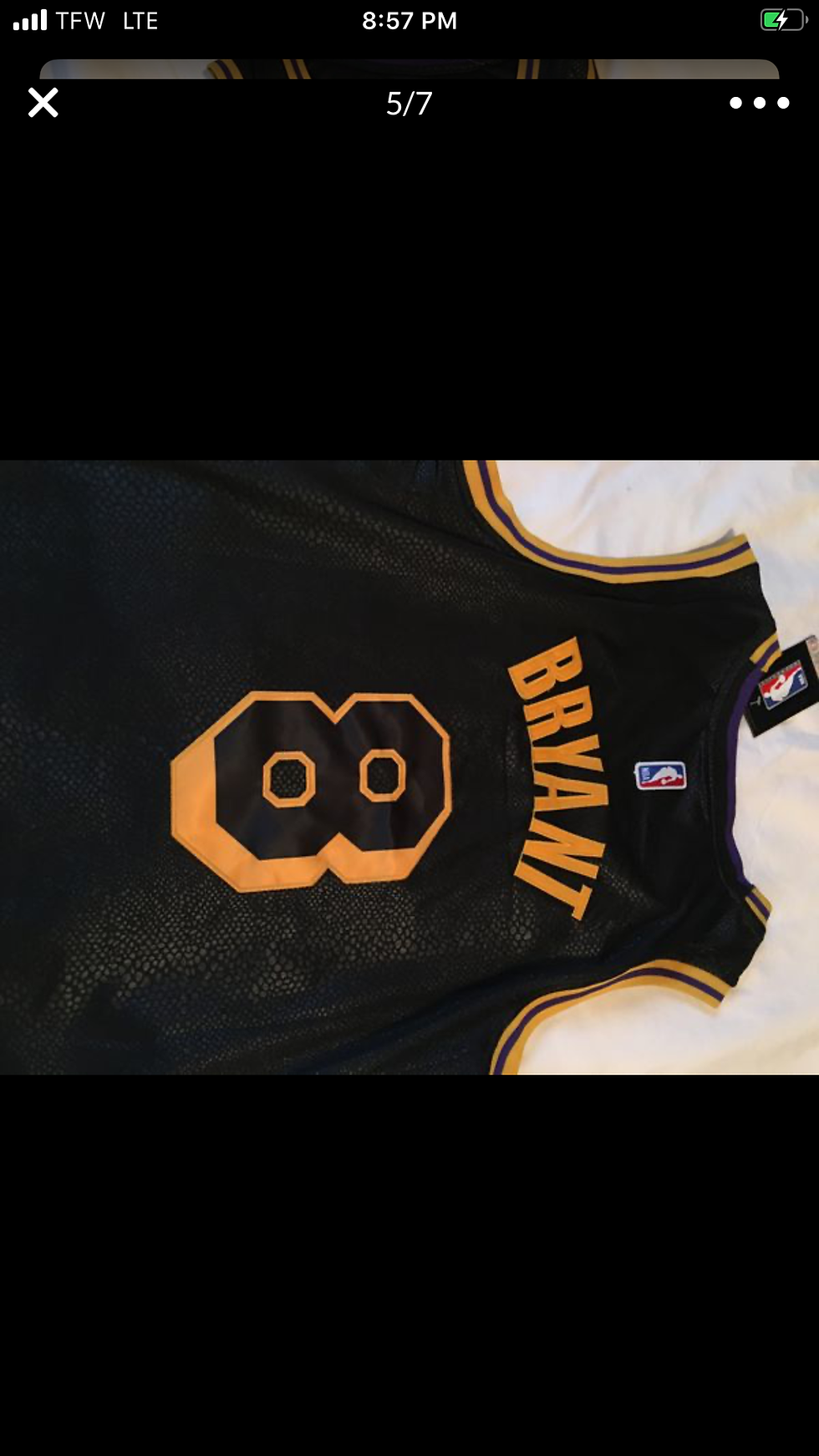 Thumbnail: Black mamba Kobe jersey