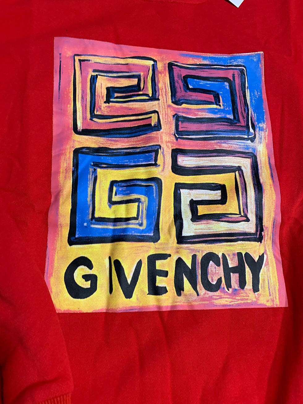 Thumbnail: Red Givenchy sweatshirt