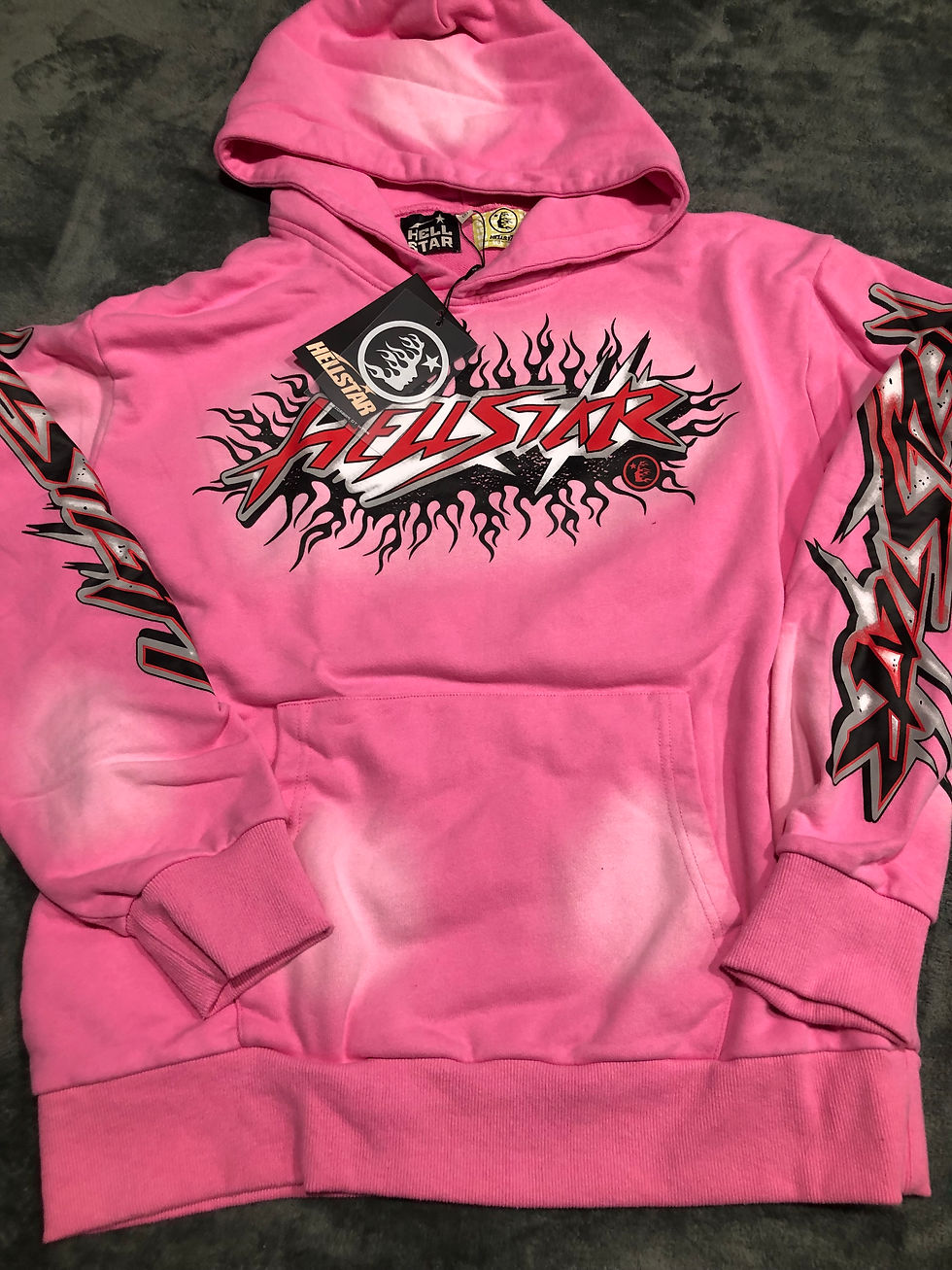 Thumbnail: Pink Hellstar sweatsuits.     S,m,l,xl,