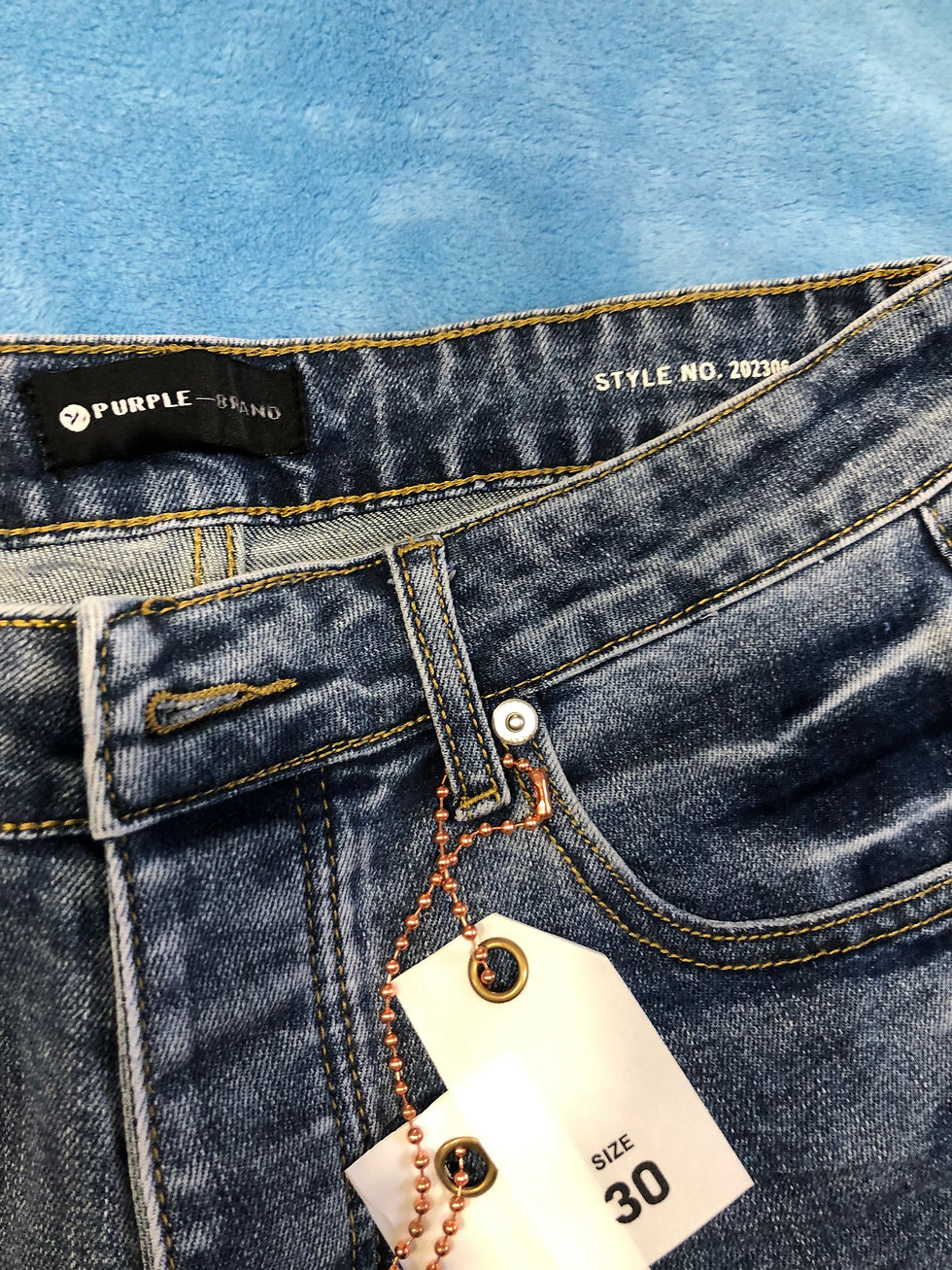 Thumbnail: Jean shorts Purple Label with chain almost sold out