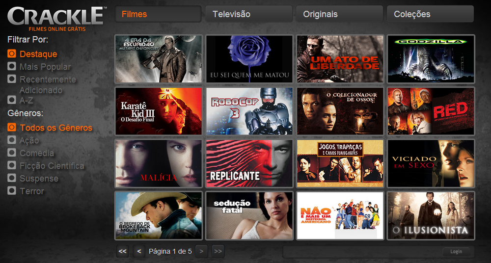 Assistir Filmes E Series Gratuitos Aplicativo Crackle