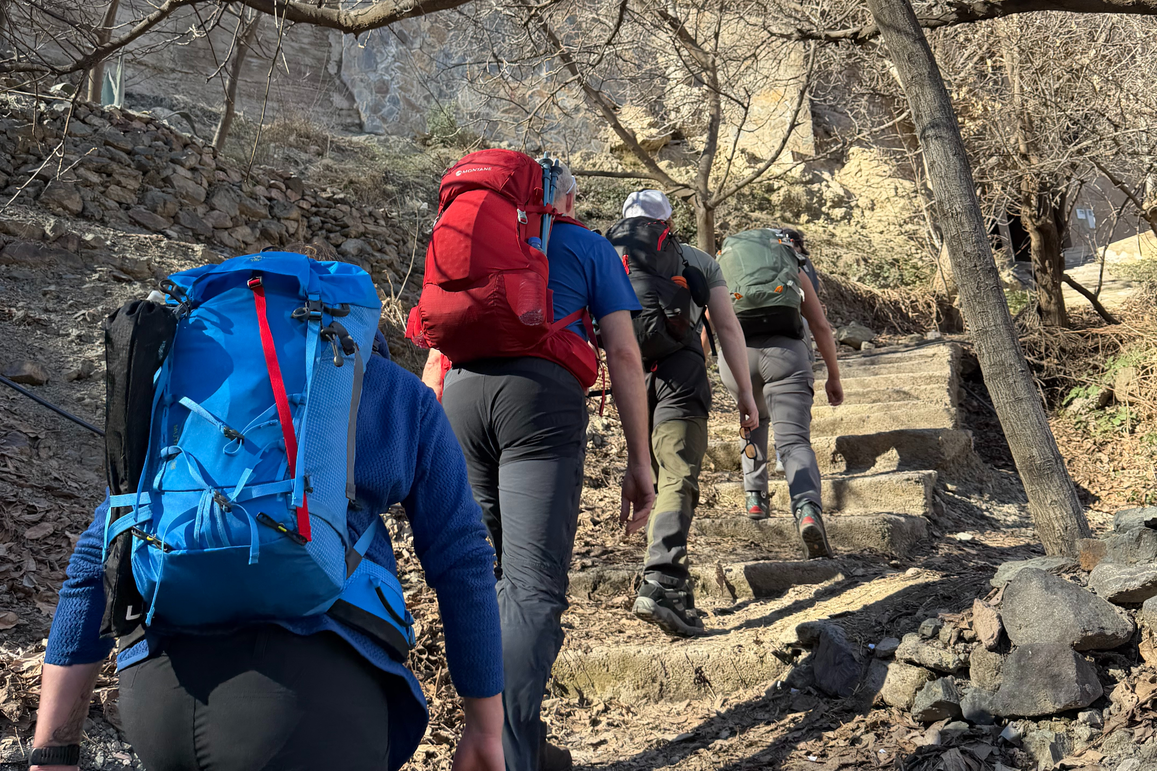 hikers on Mount Toubkal