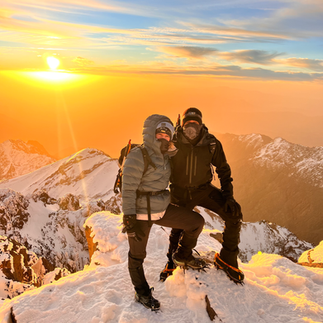 Sunrise on the summit of Mt Toubkal