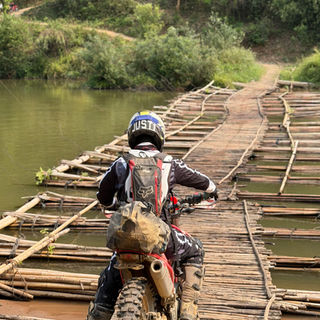 dirt bike ride on trail