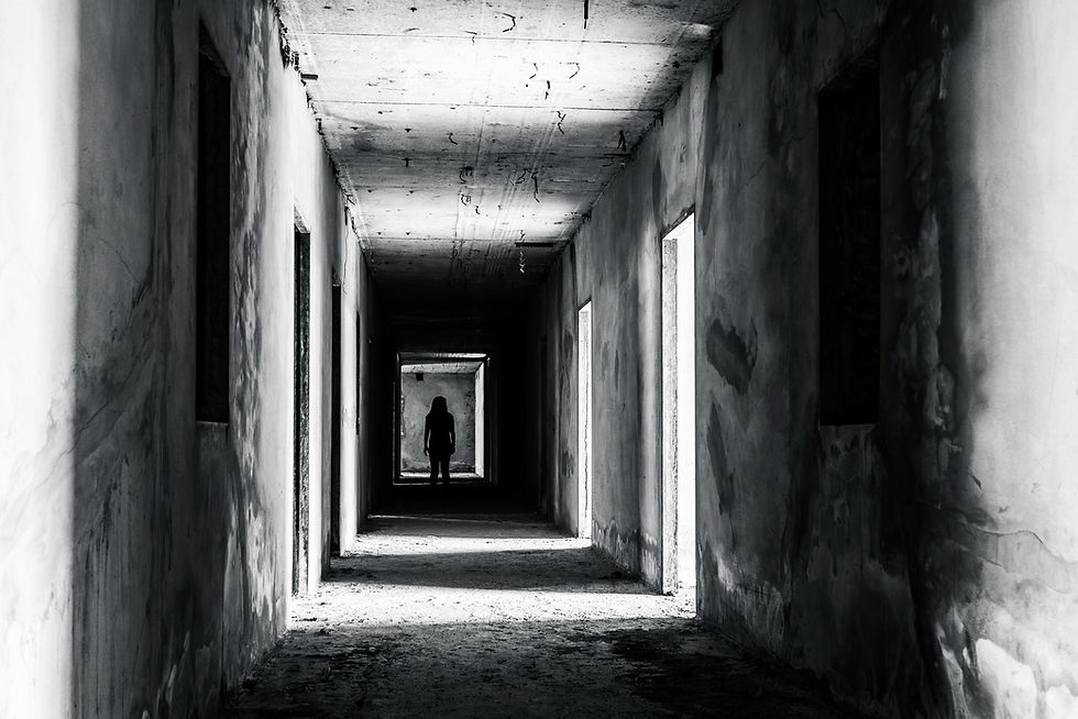Scary building, radio horror