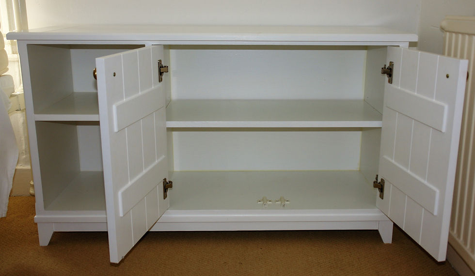 Cupboards & open shelves