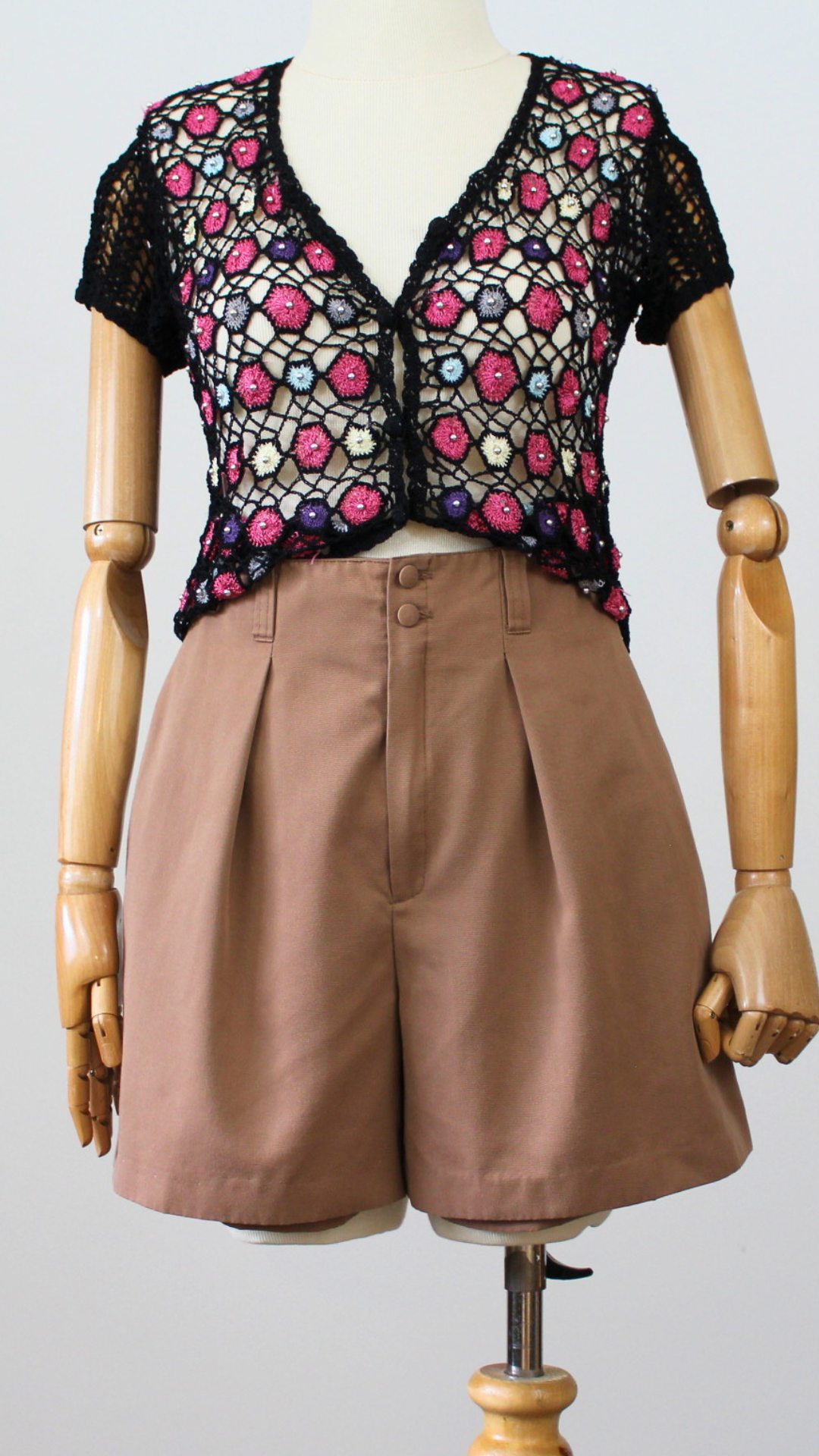 Short taille haute 90's - Convient jusqu'au 36