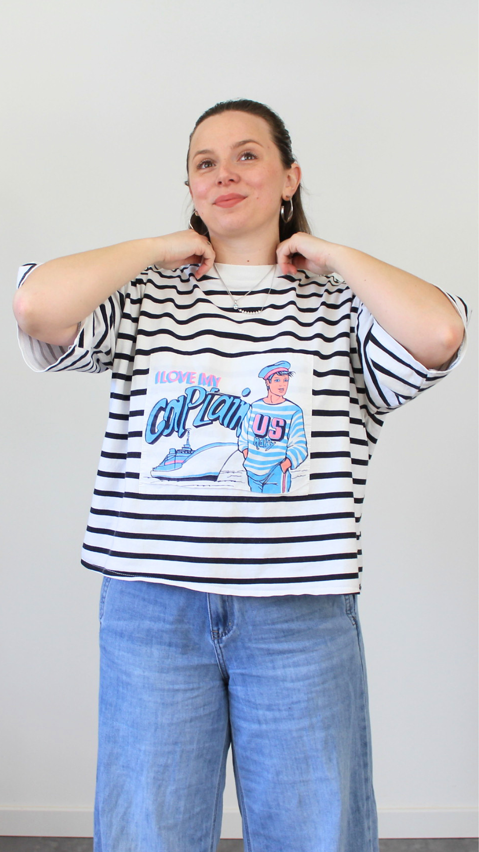 Miniature : Teeshirt rayé années 80 - Convient jusqu'au 48