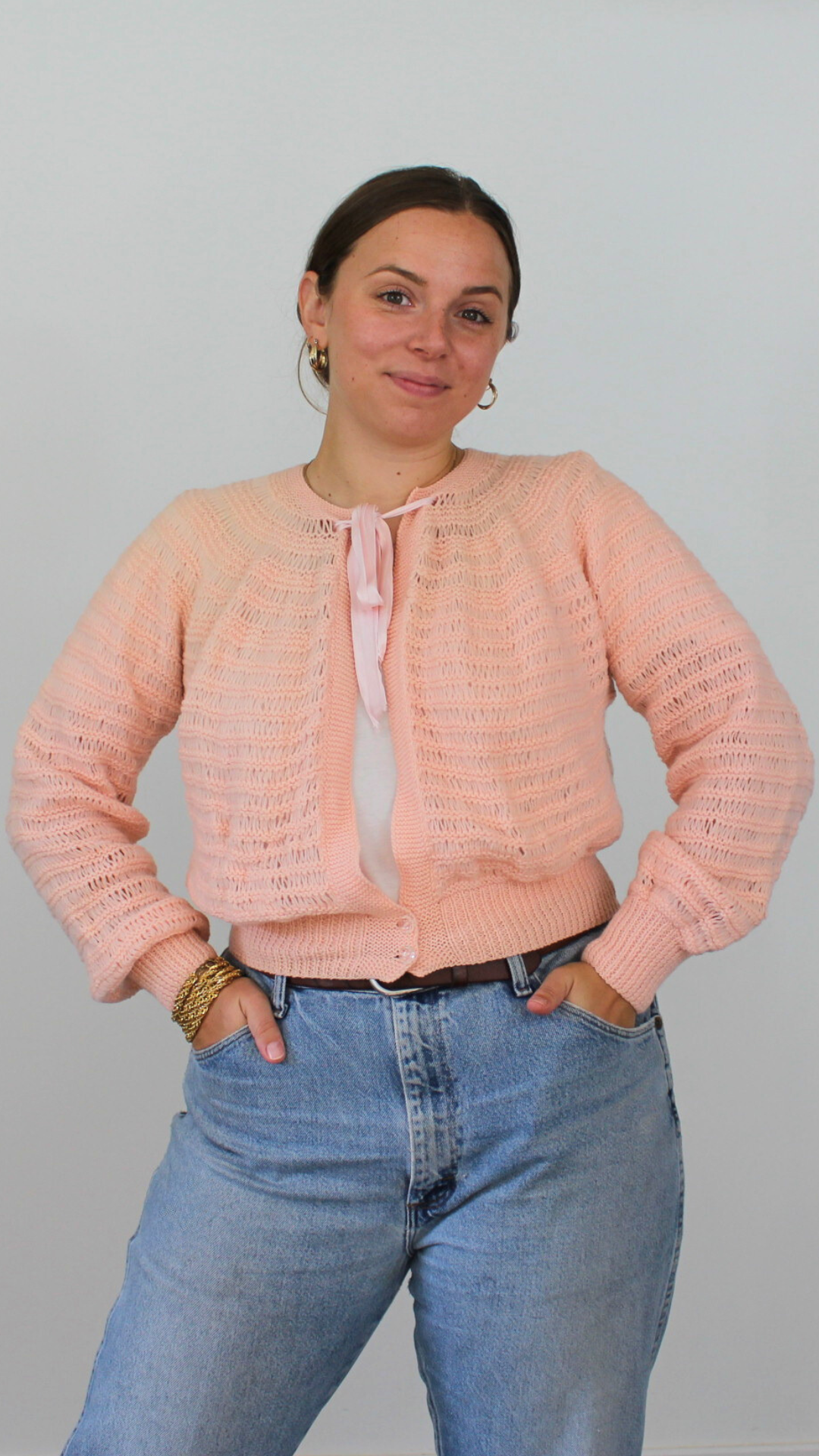 Cardigan laine douce 50's - Taille jusqu'au 38/40