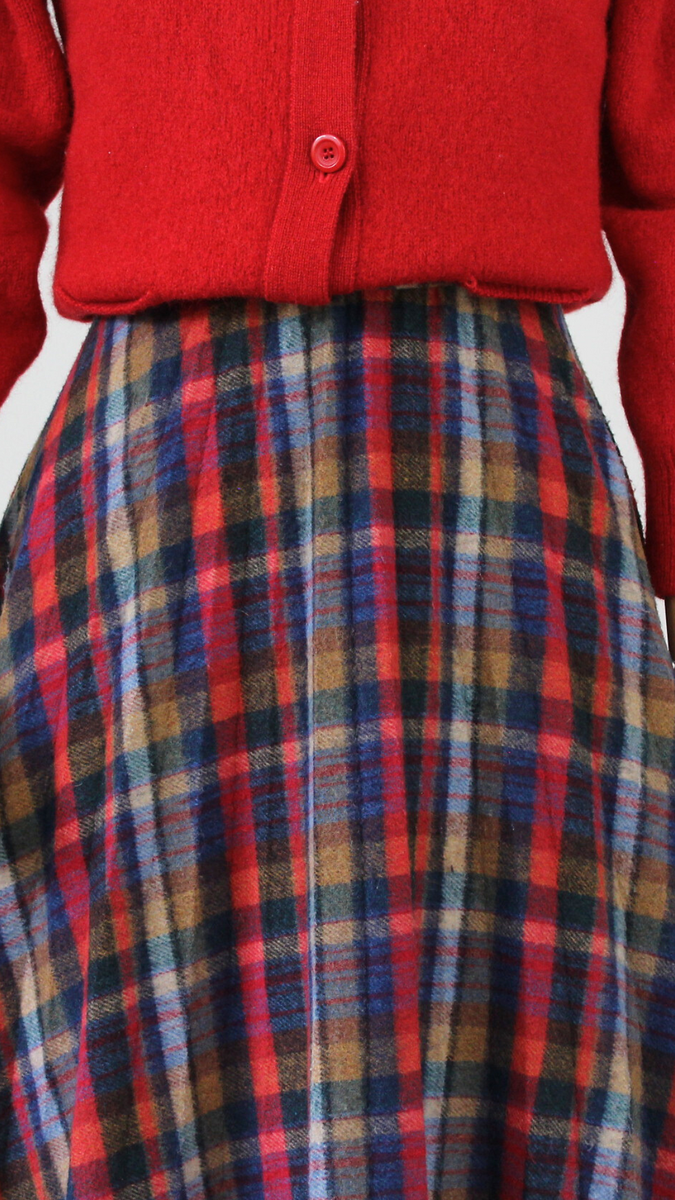 Miniature : Jupe Benetton plissée 90's - Taille jusqu'au 38