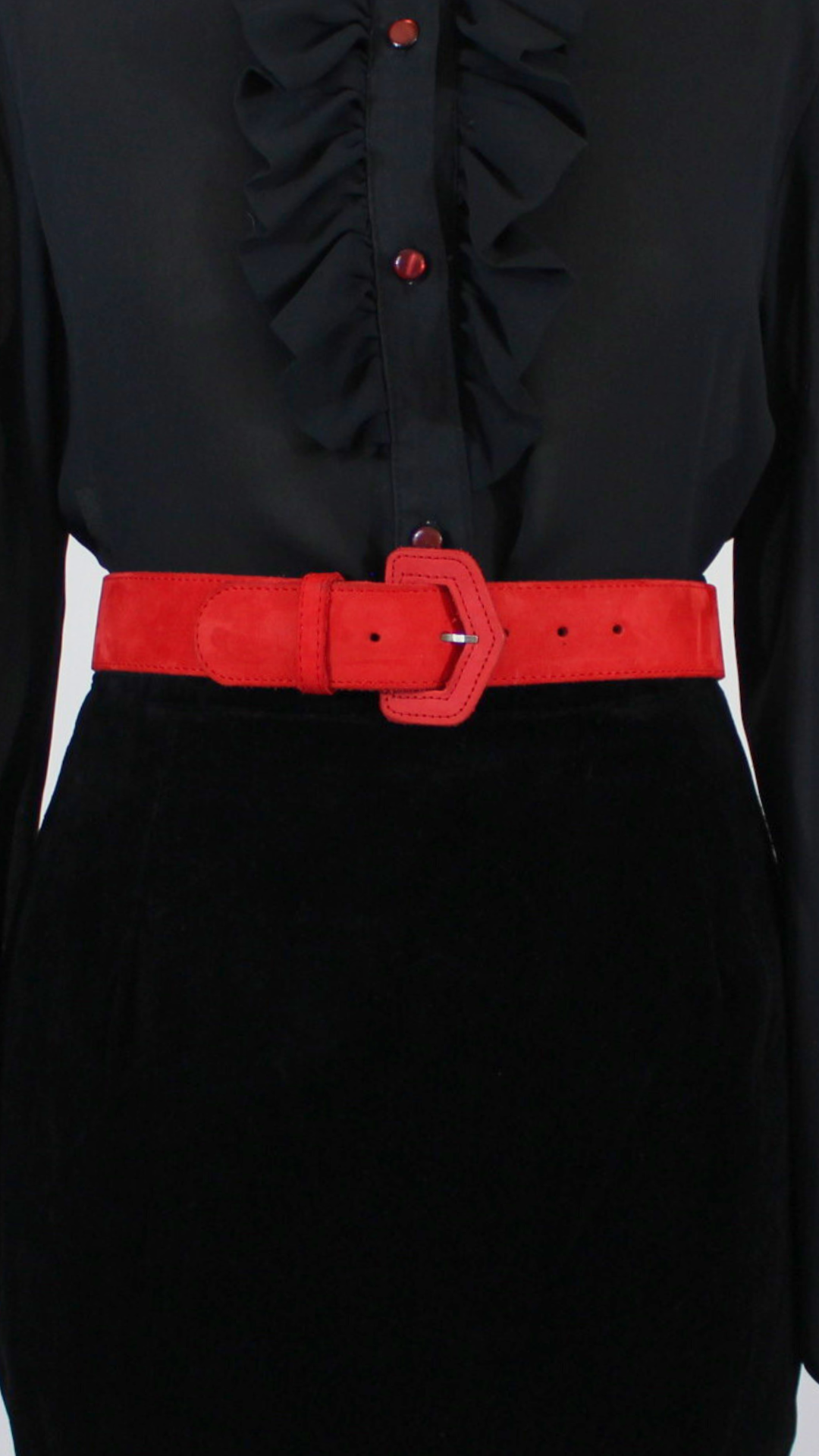 Ceinture large nubuck