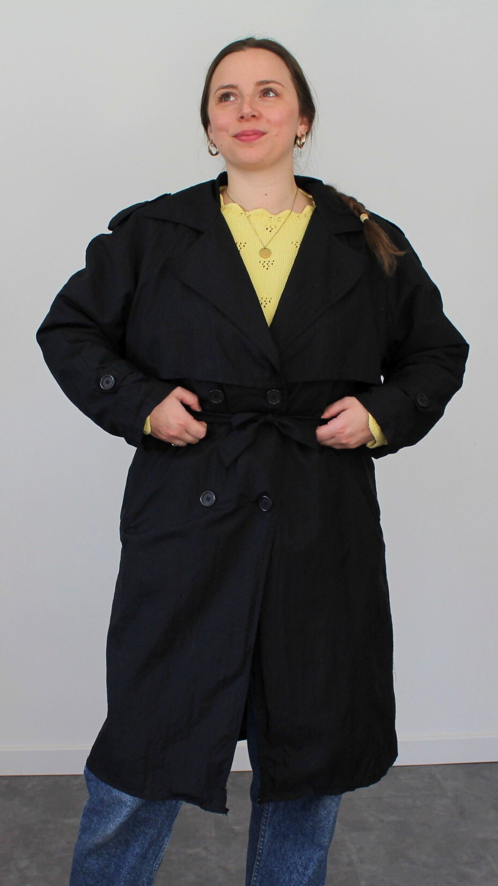 Miniature : Trench long doublé 80's - Taille jusqu'au 44