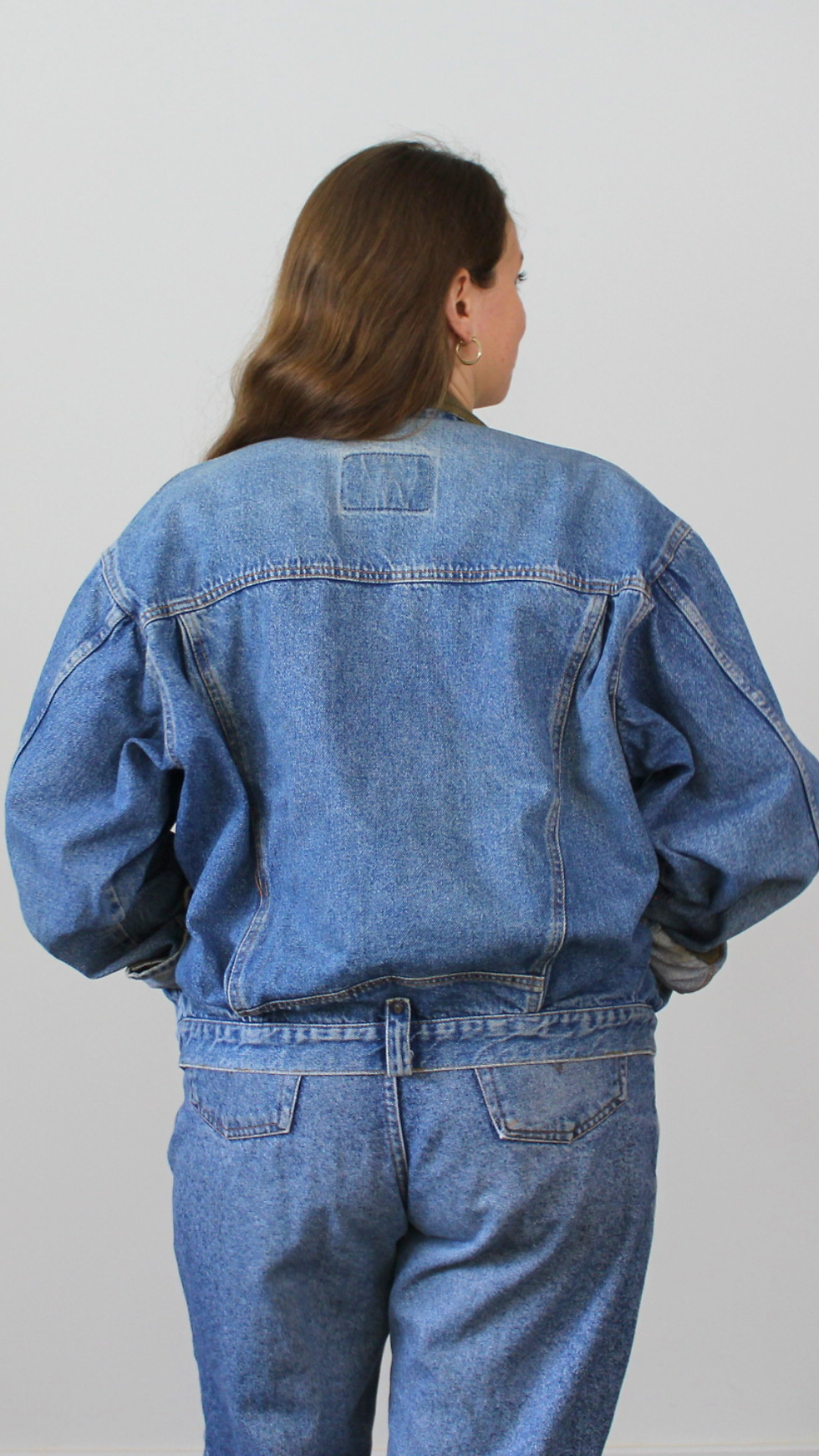 Miniature : Veste denim années 80 - Convient jusqu'au 44