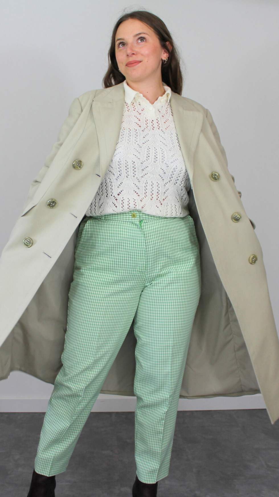 Miniature : Trench droit 80's - Taille jusqu'au 42