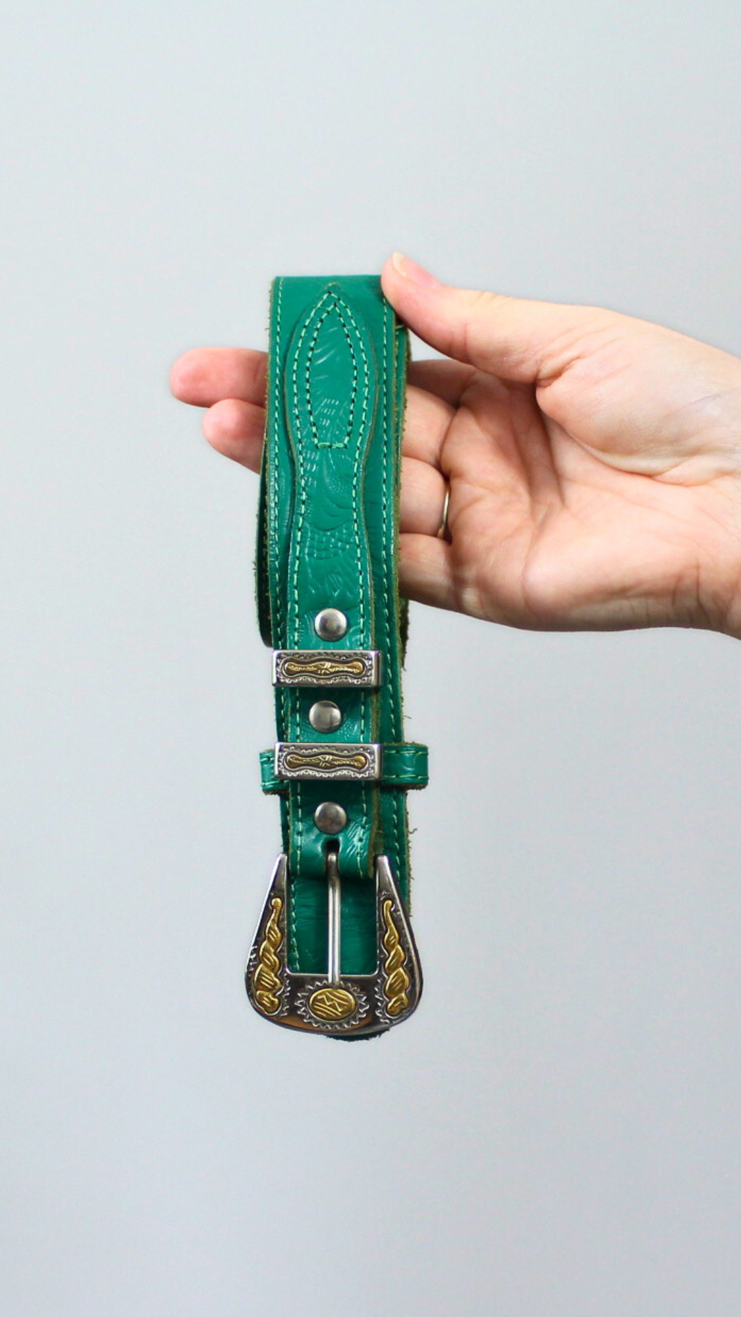 Ceinture cuir années 80
