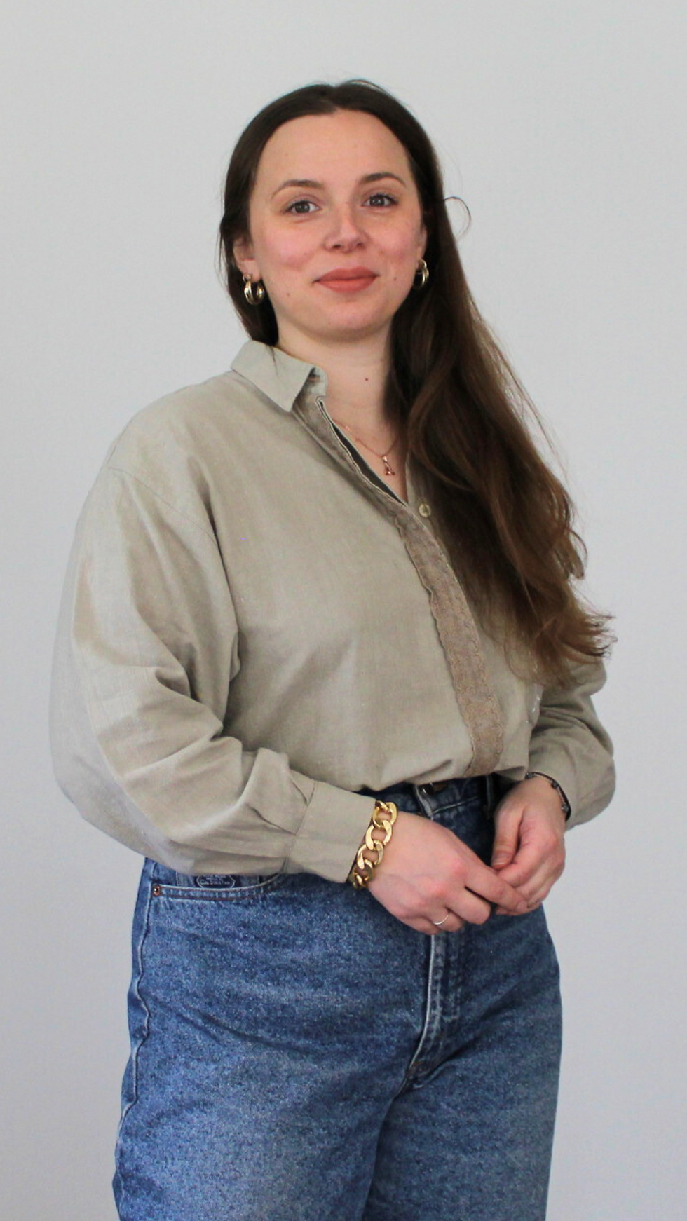 Miniature : Chemise coton brodée 90's - Taille jusqu'au 42/44