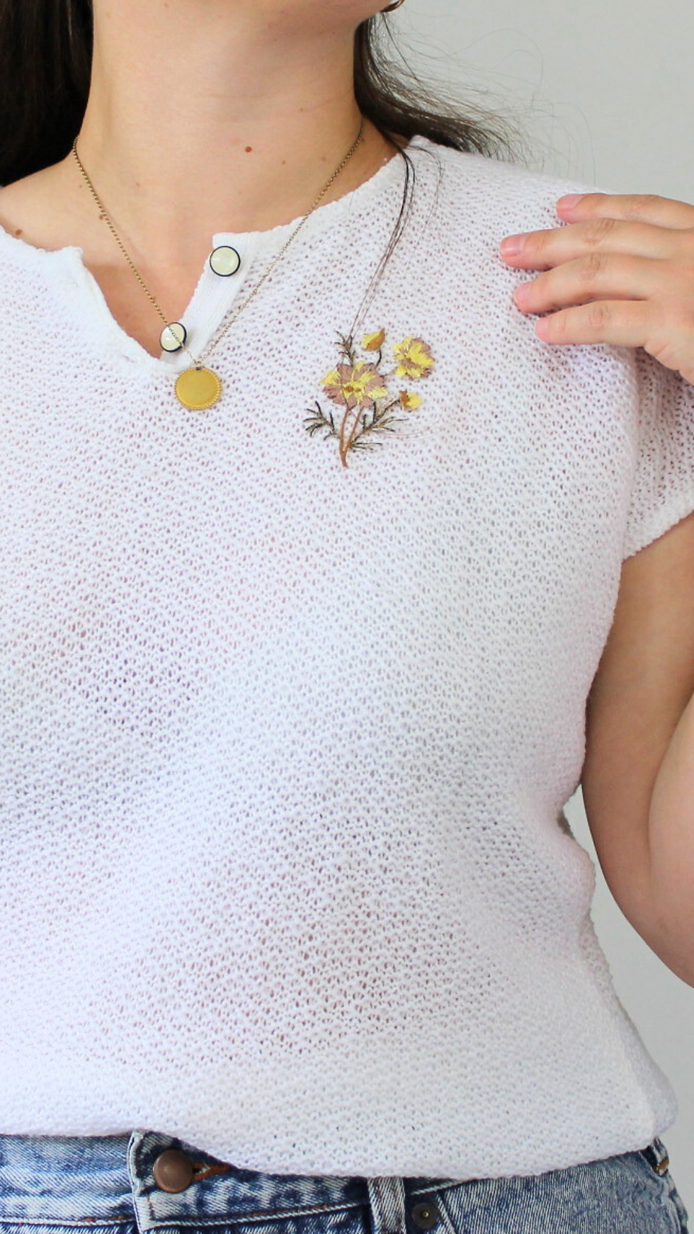 Miniature : Maille manches courtes 80's - Convient jusqu'au 40