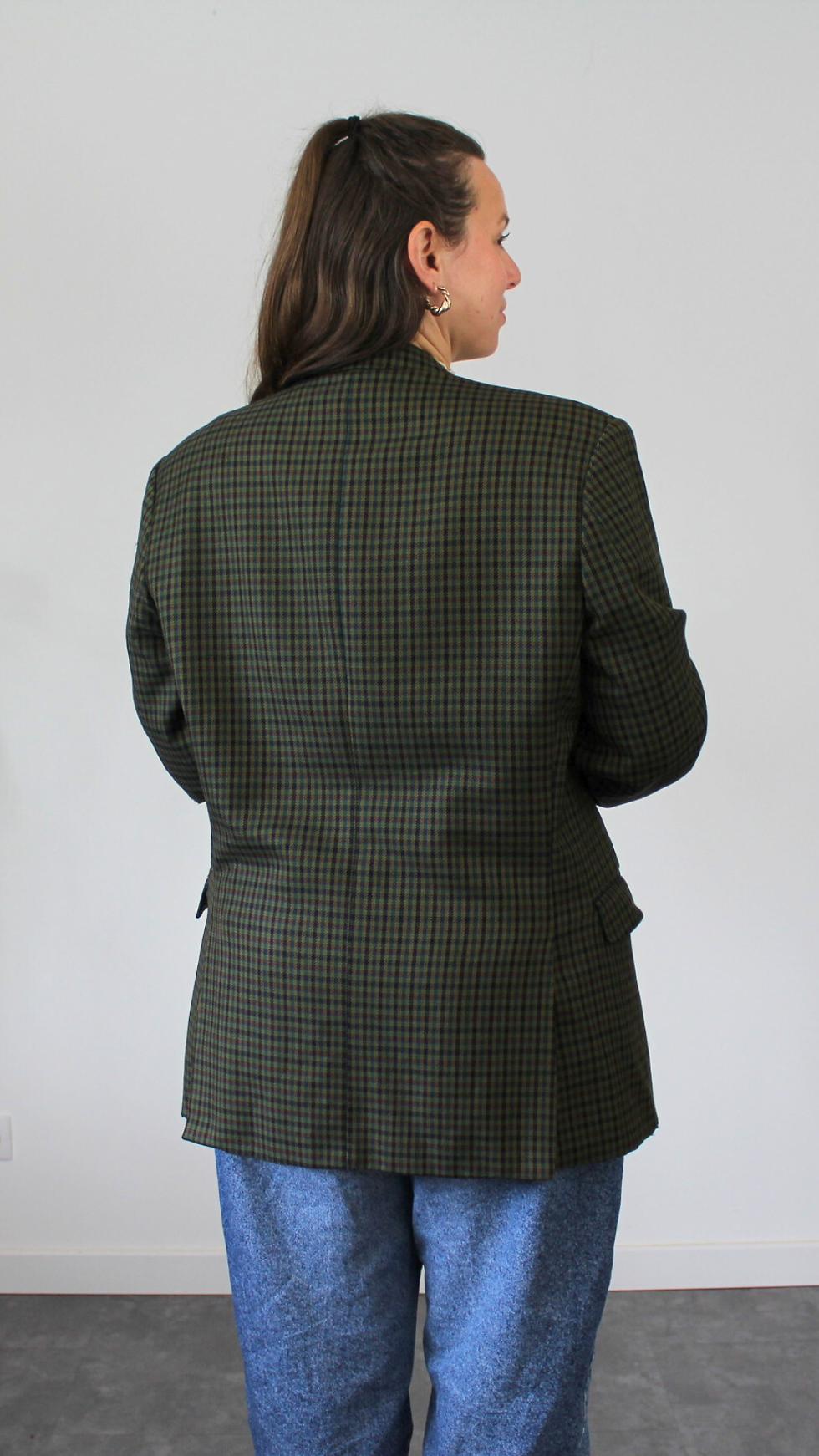 Miniature : Veste laine années 80 - Convient jusqu'au 42