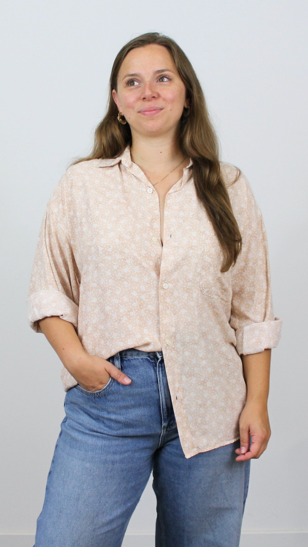 Miniature : Chemise fluide années 90 - Convient jusqu'au 44/46