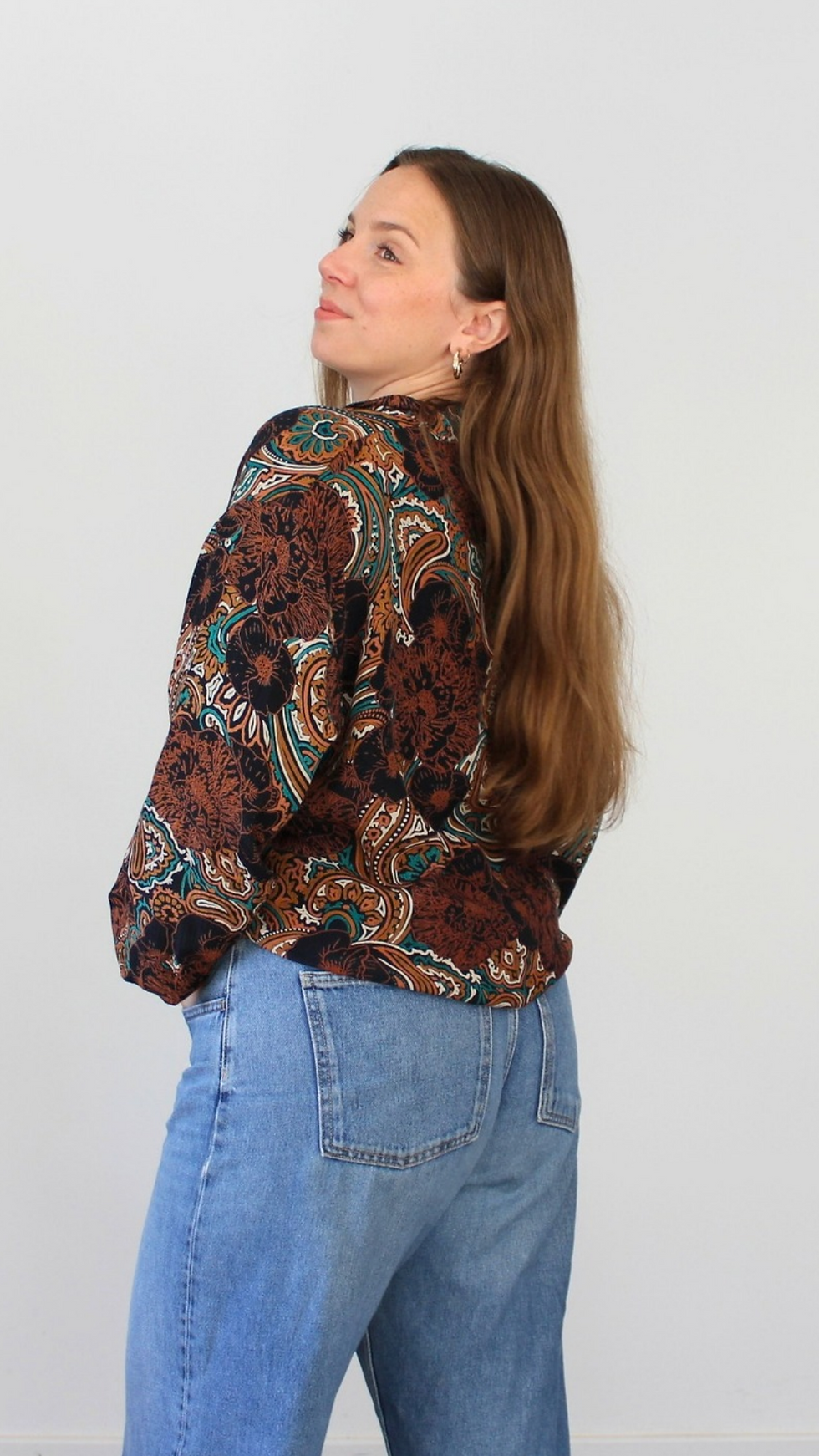 Miniature : Chemise à motifs années 80 - Convient jusqu'au 44